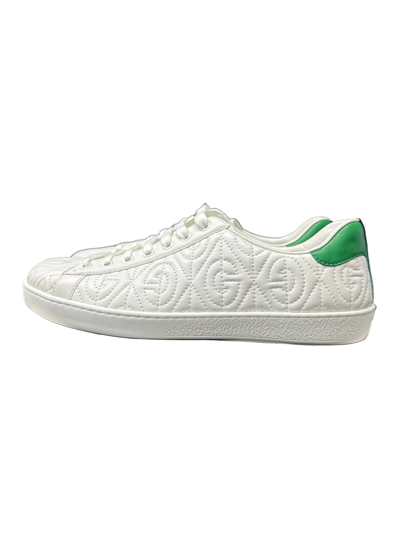 Gucci Ace G Rhombus Leather White