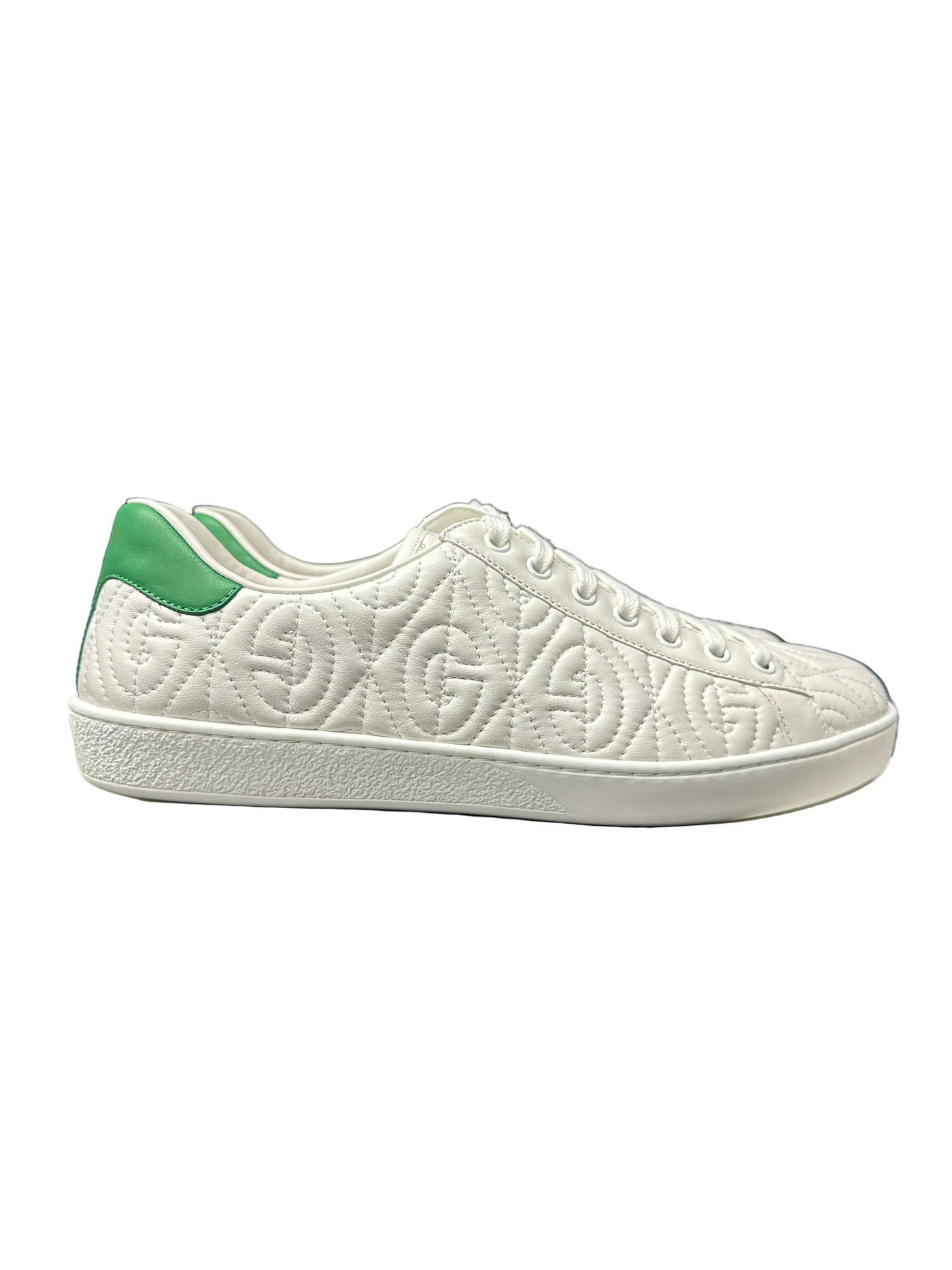 Gucci Ace G Rhombus Leather White