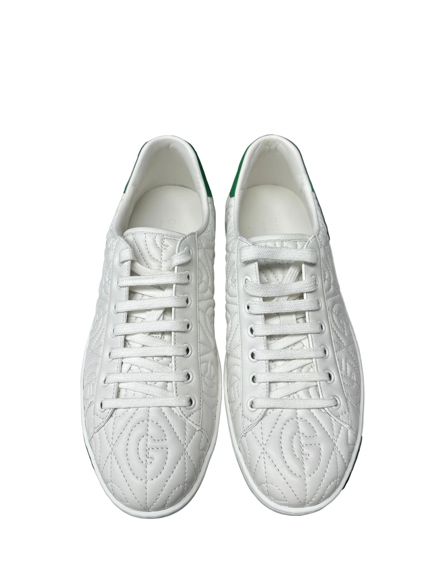 Gucci Ace G Rhombus Leather White