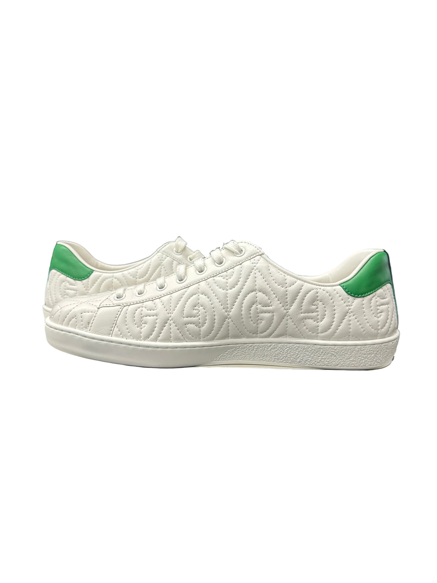 Gucci Ace G Rhombus Leather White