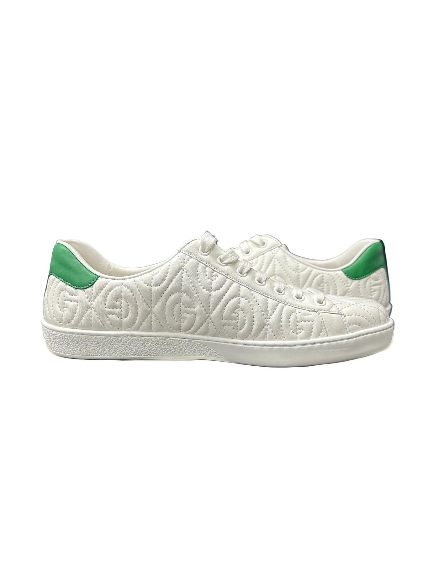 Gucci Ace G Rhombus Leather White