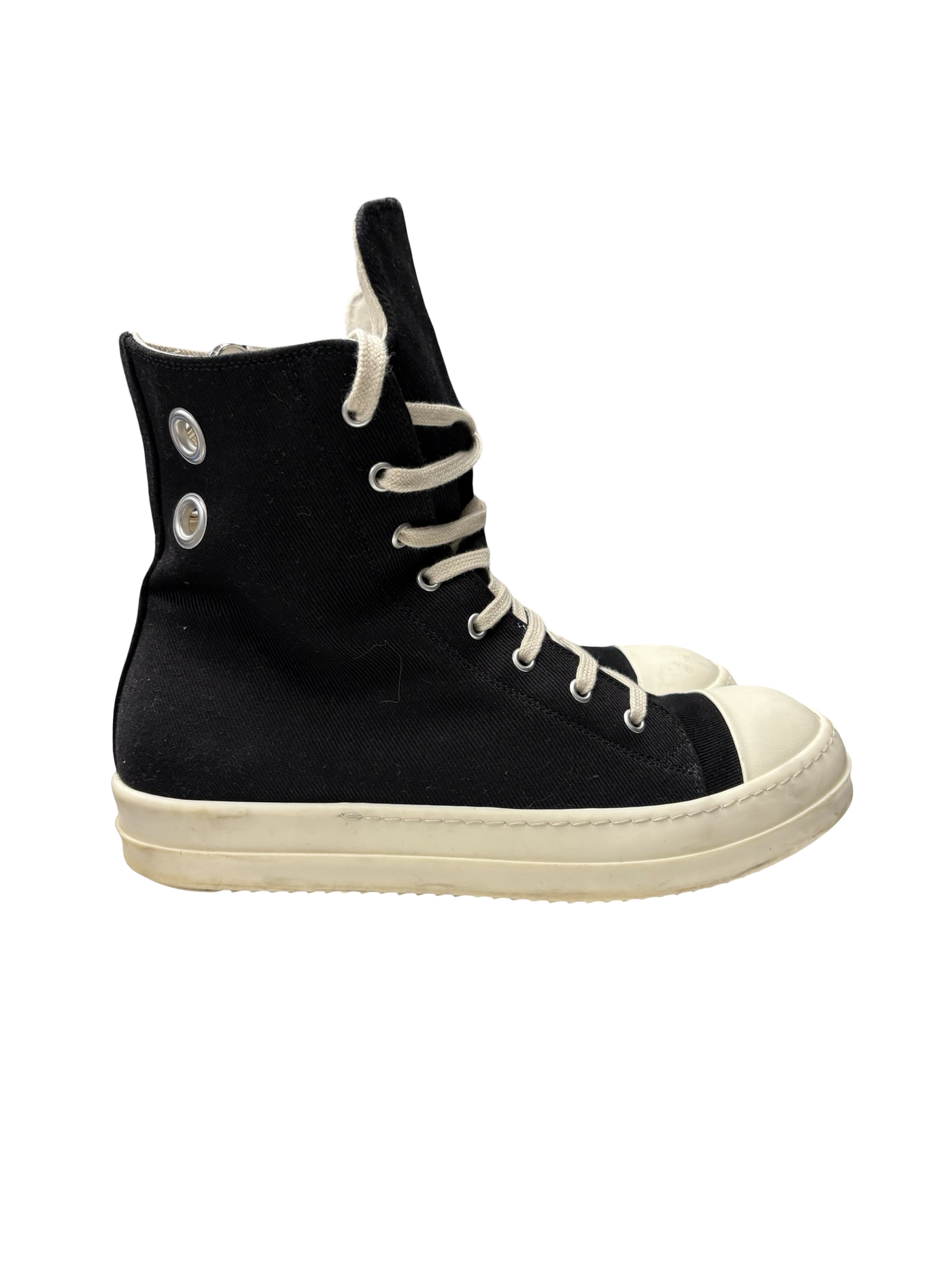 Rick Owens DRKSHDW Ramones High Top Sneakers Black