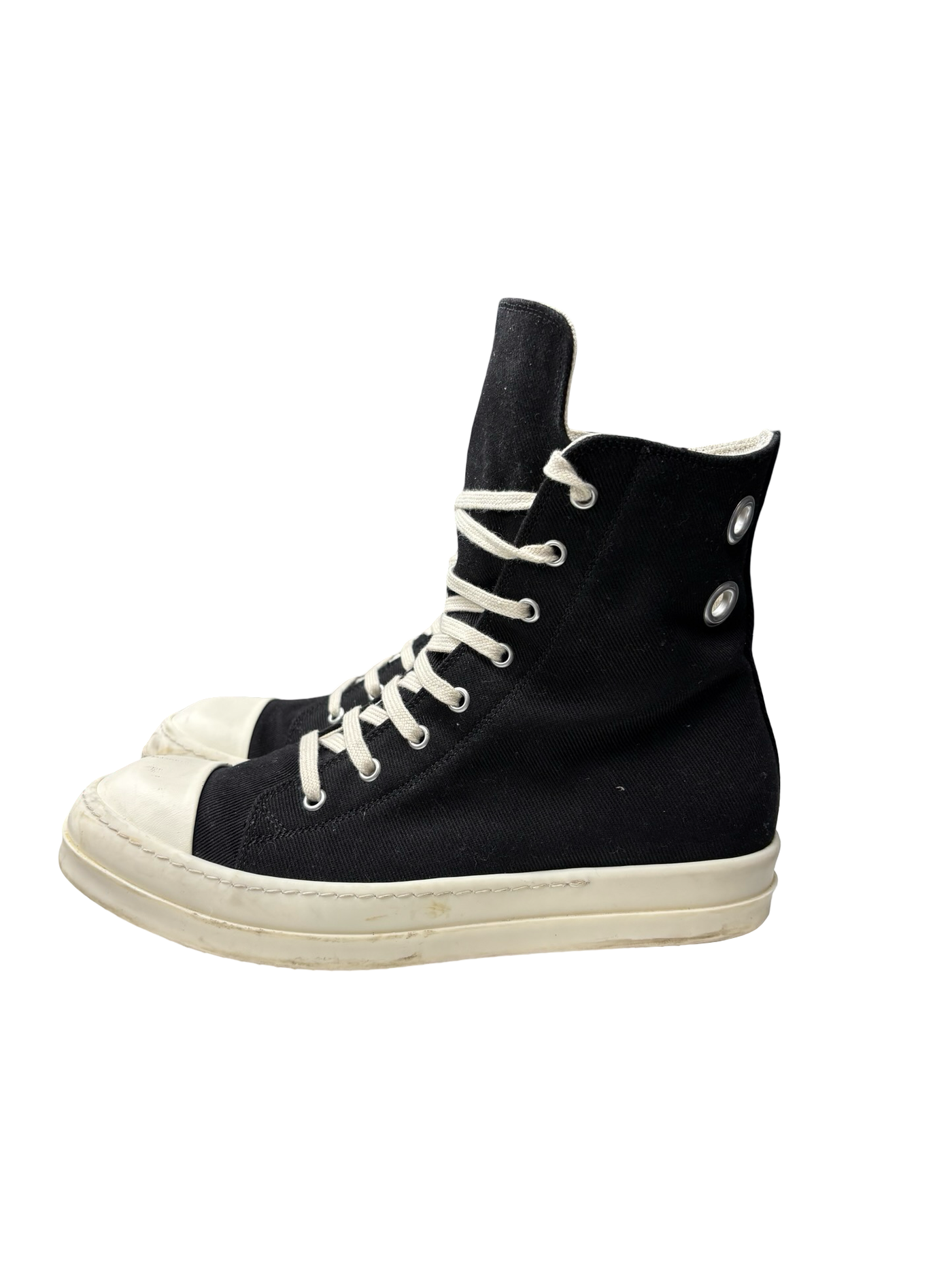 Rick Owens DRKSHDW Ramones High Top Sneakers Black