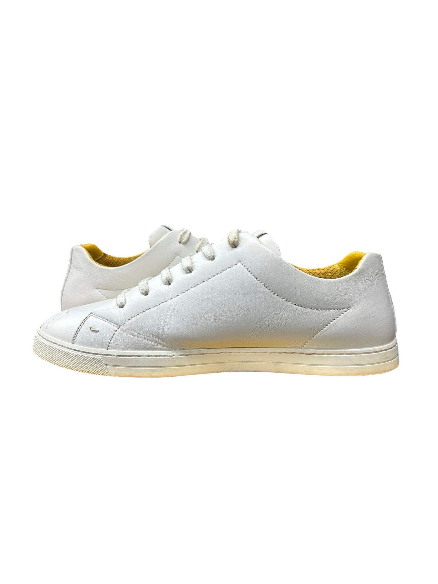 Fendi Mens Bug Eyes Leather Sneakers
