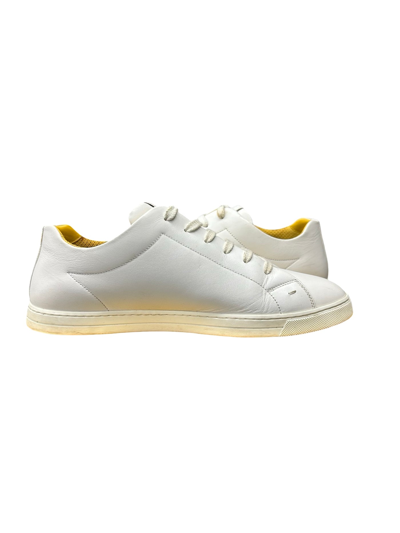 Fendi Mens Bug Eyes Leather Sneakers