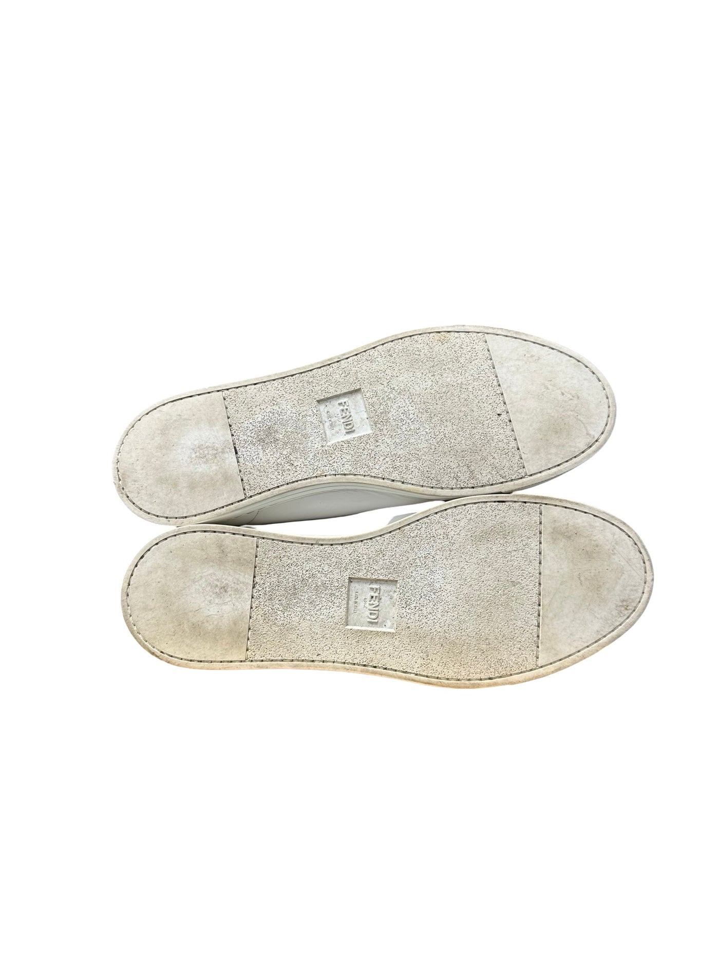Fendi Mens Bug Eyes Leather Sneakers