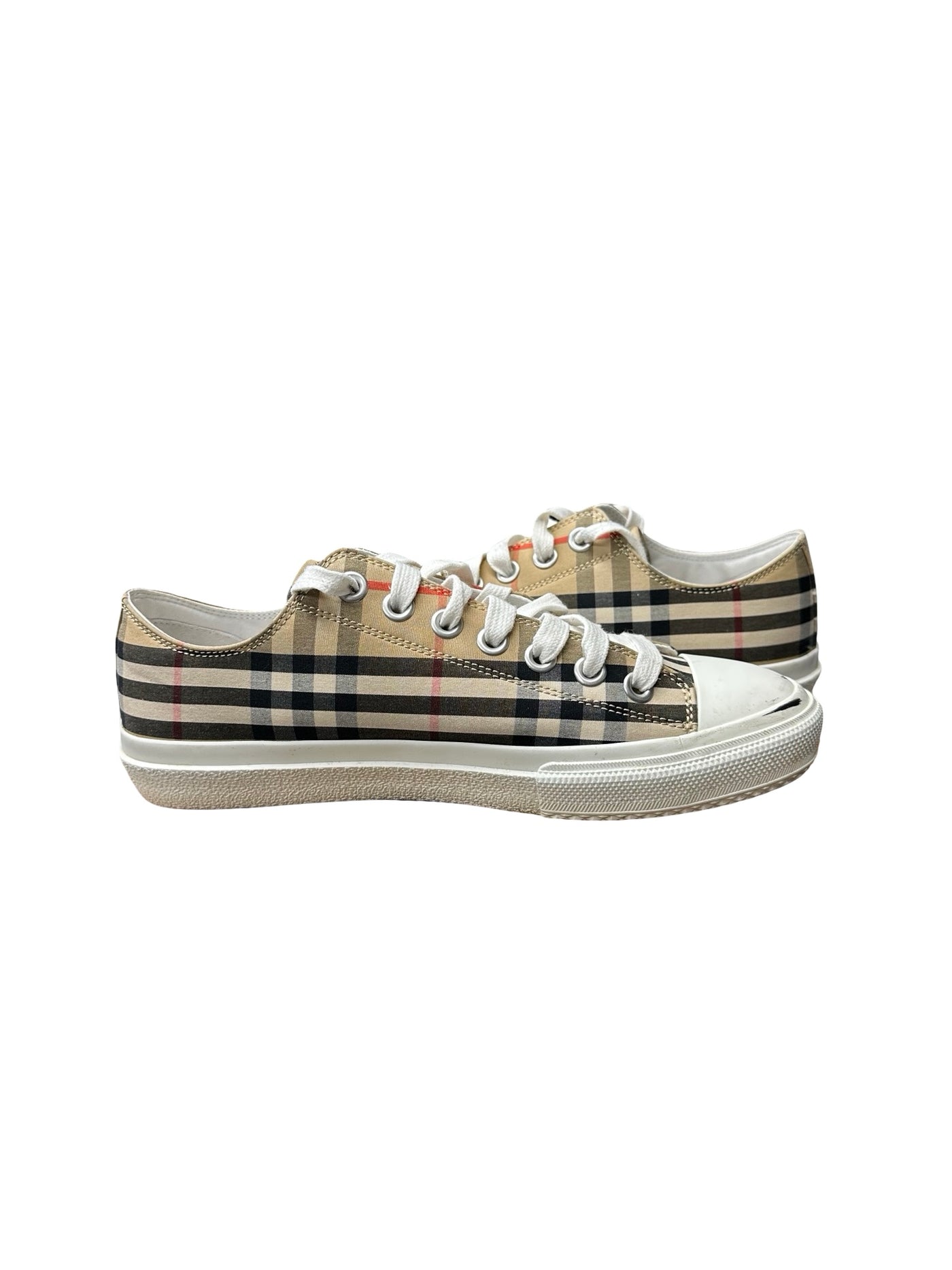 Burberry Larkhall Vintage Check Logo Canvas Sneakers