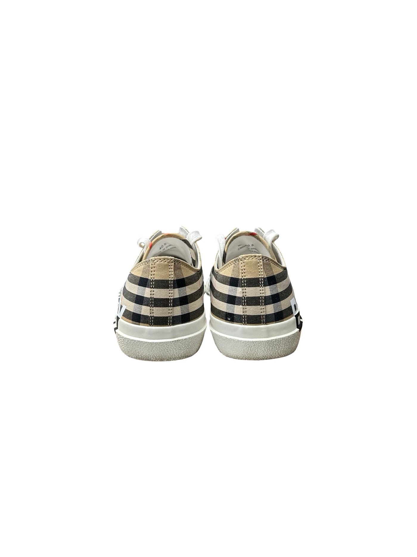 Burberry Larkhall Vintage Check Logo Canvas Sneakers