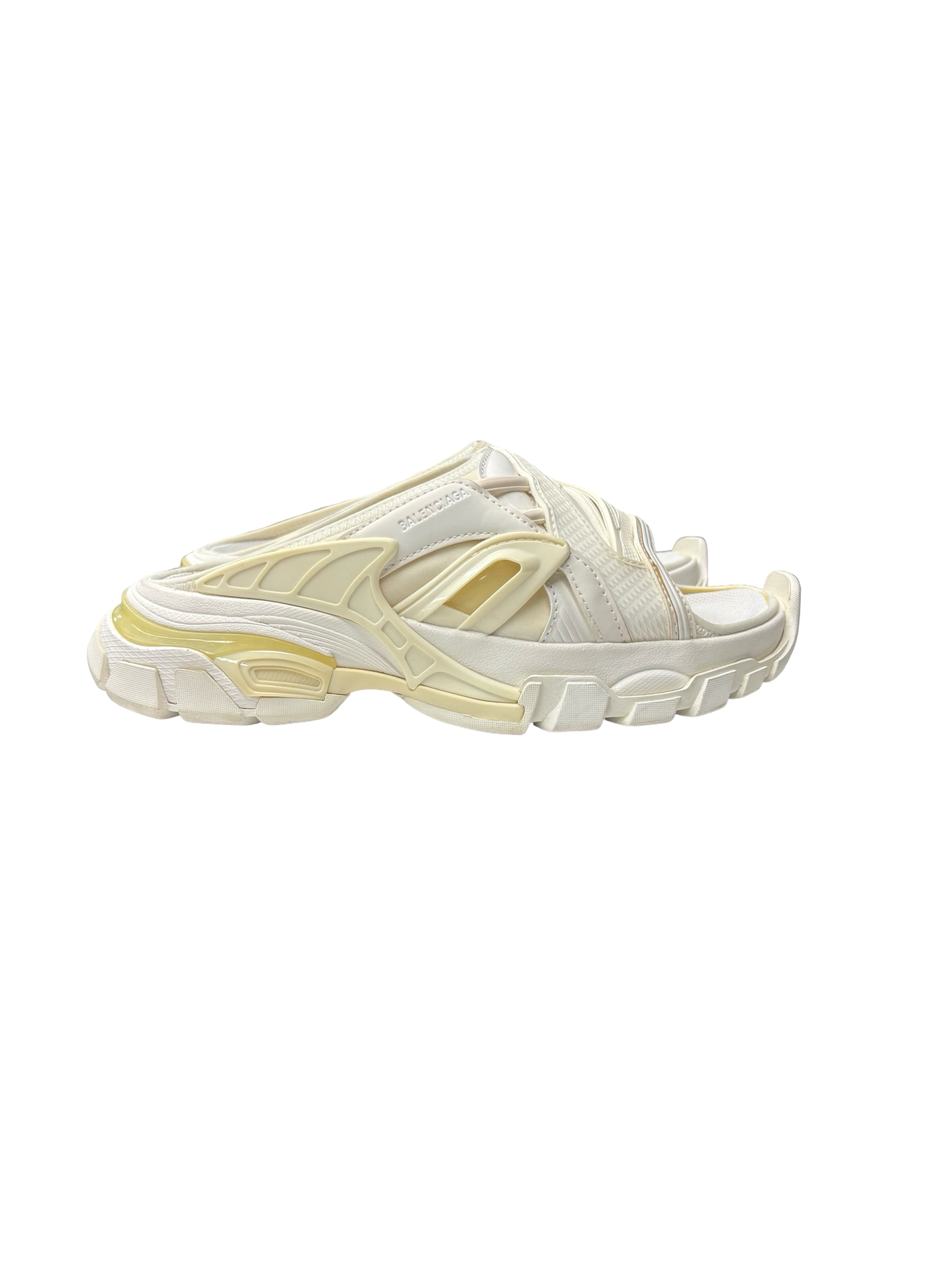 Balenciaga Track Slides White