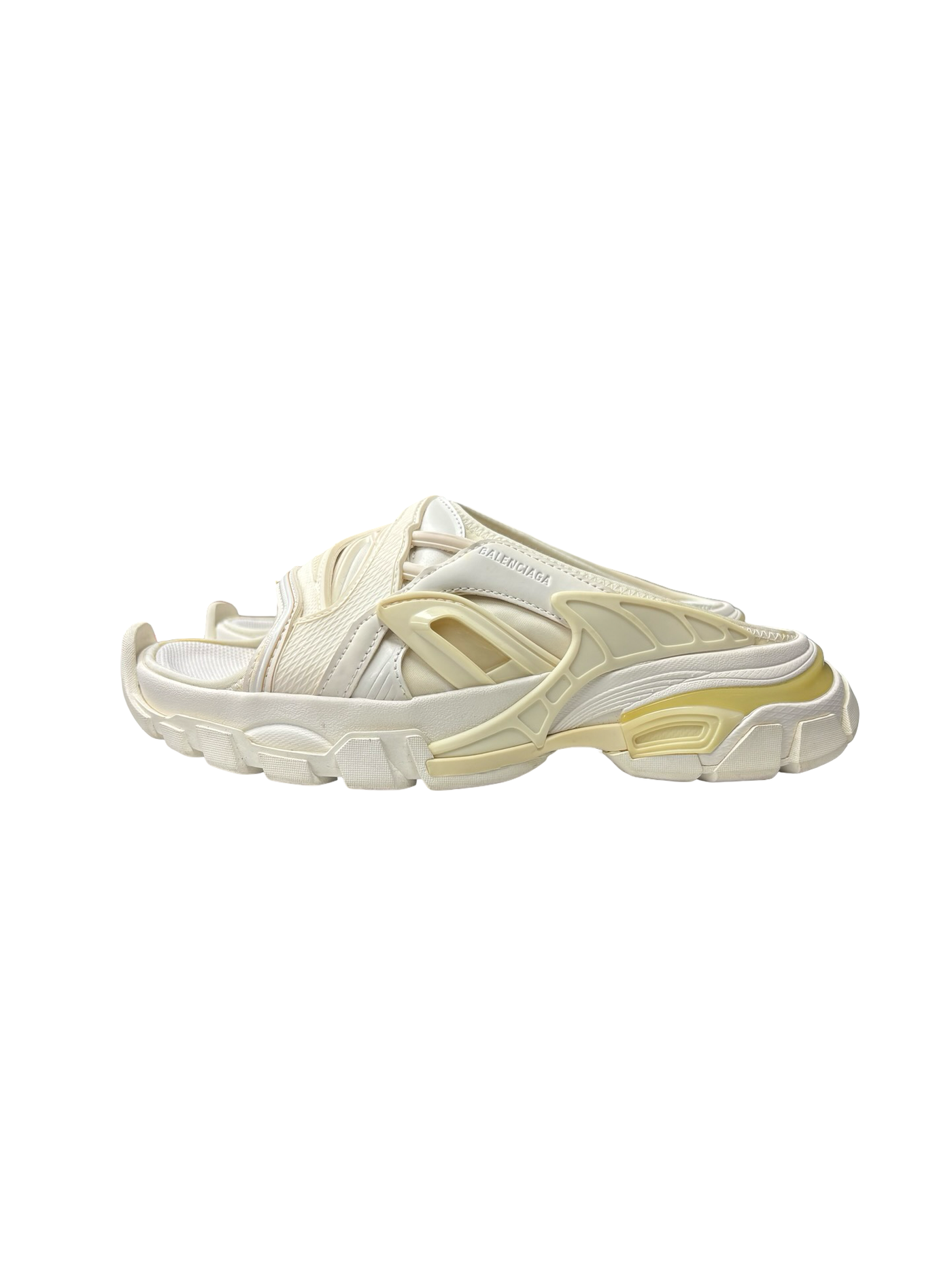Balenciaga Track Slides White