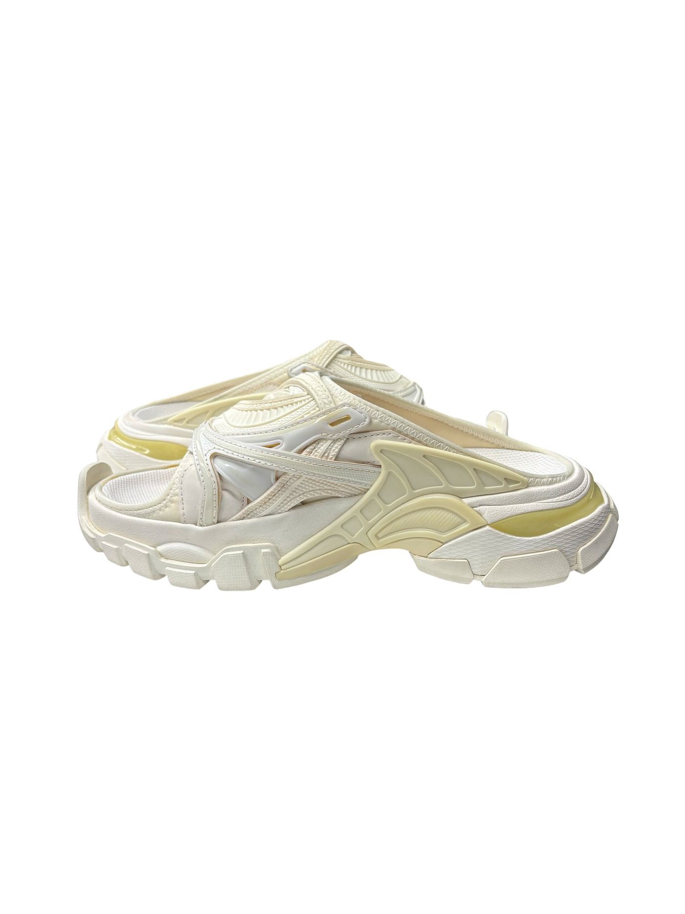 Balenciaga Track Slides White