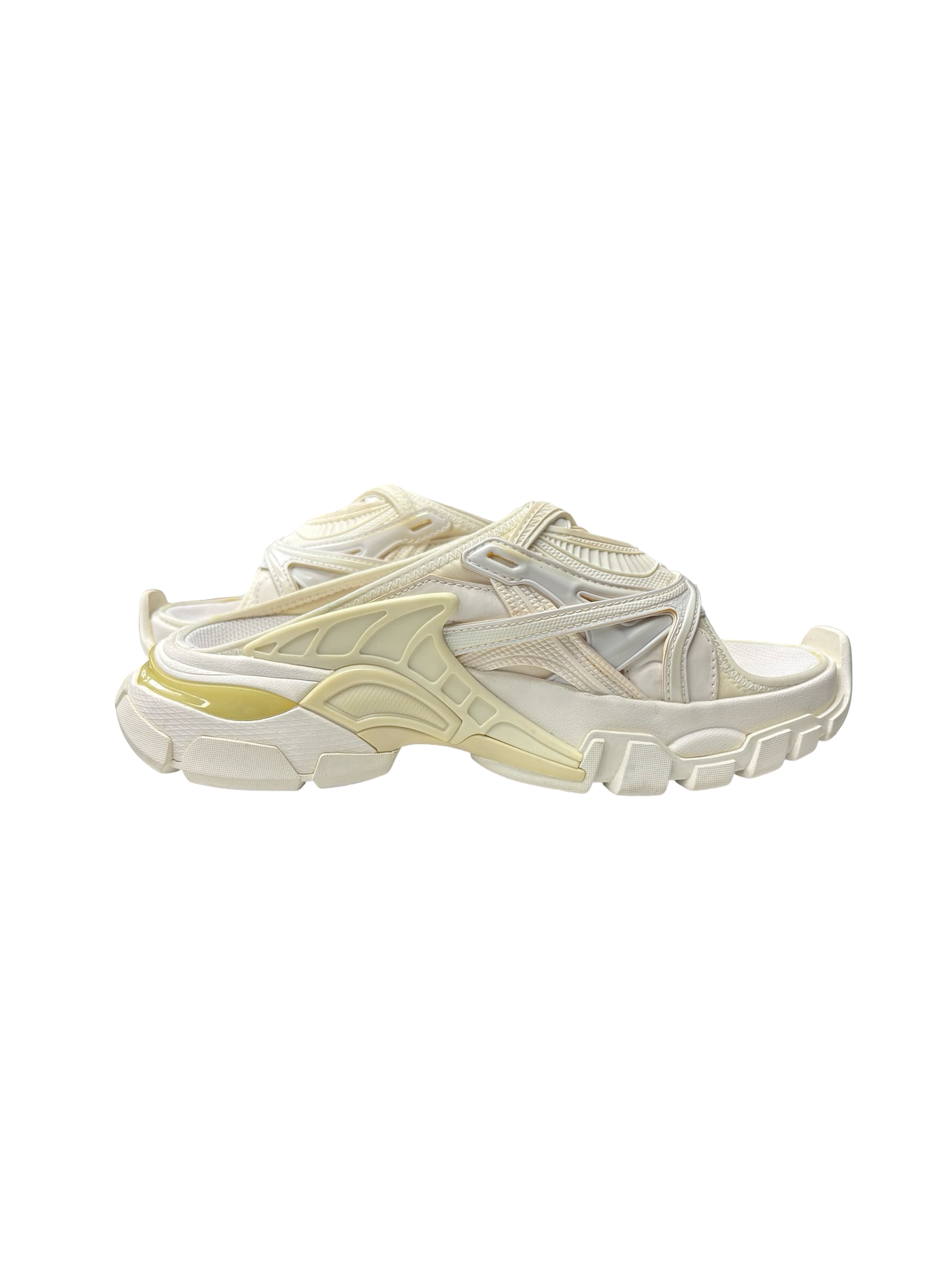 Balenciaga Track Slides White