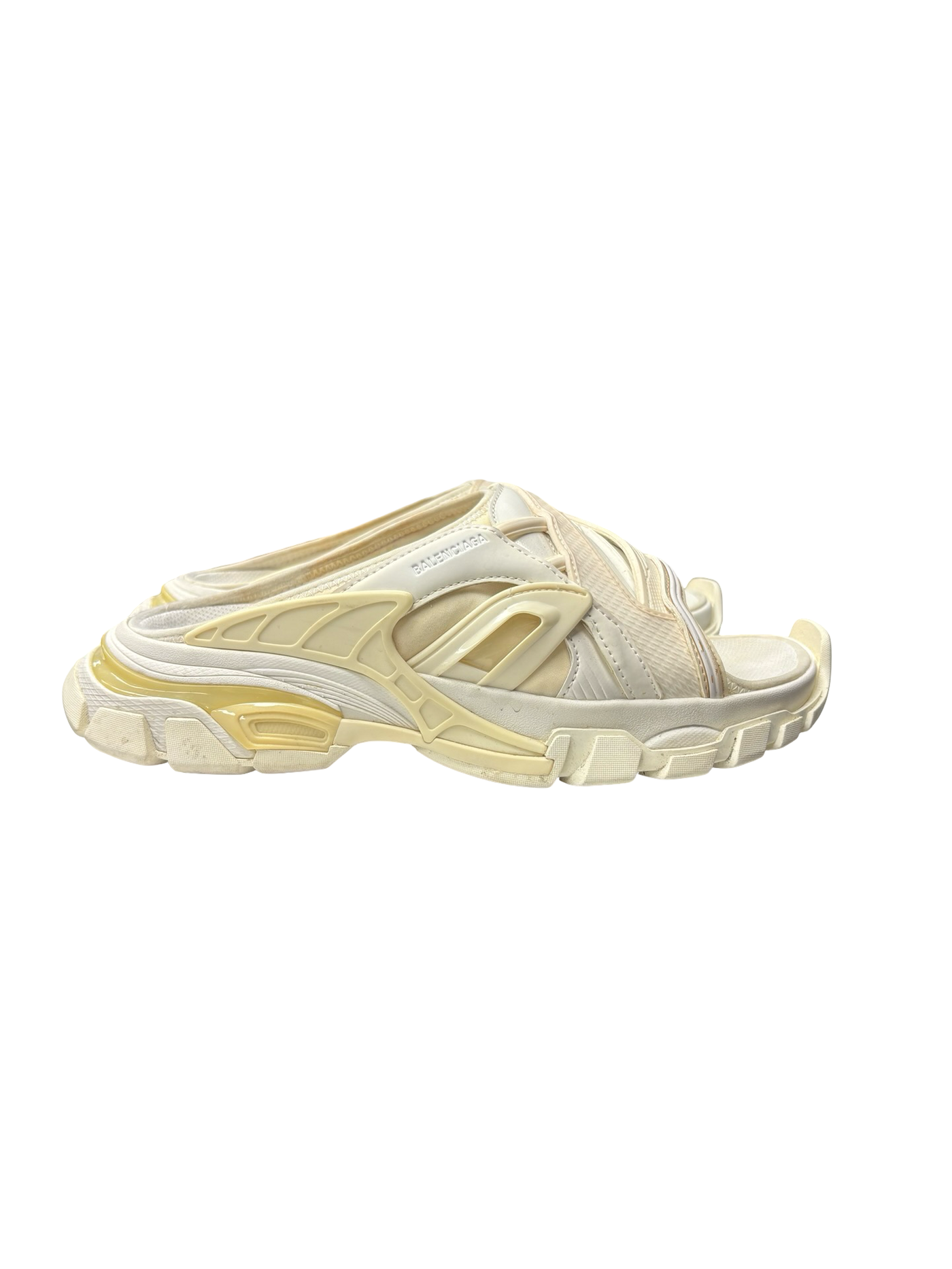 Balenciaga Track Slides White