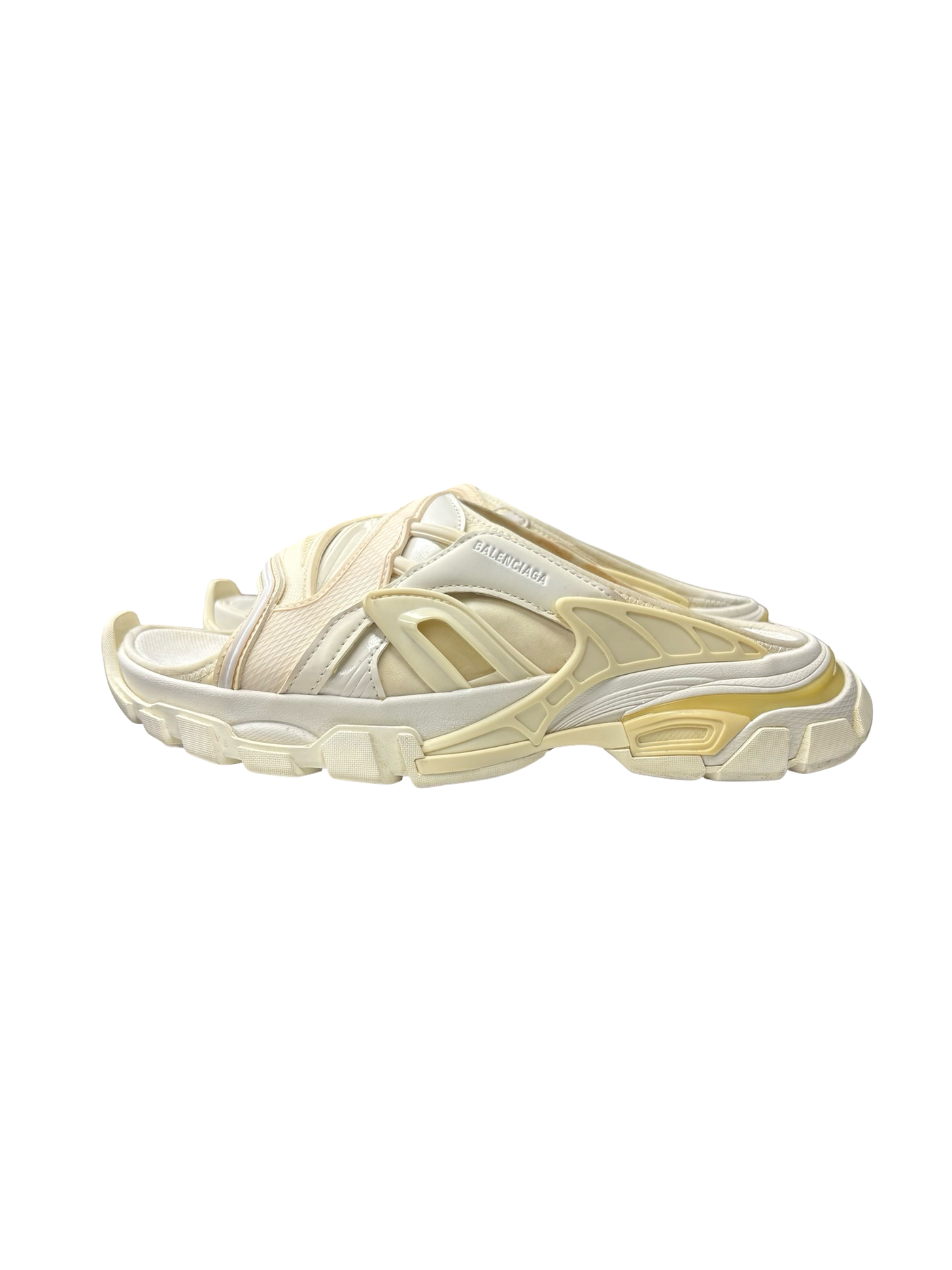 Balenciaga Track Slides White