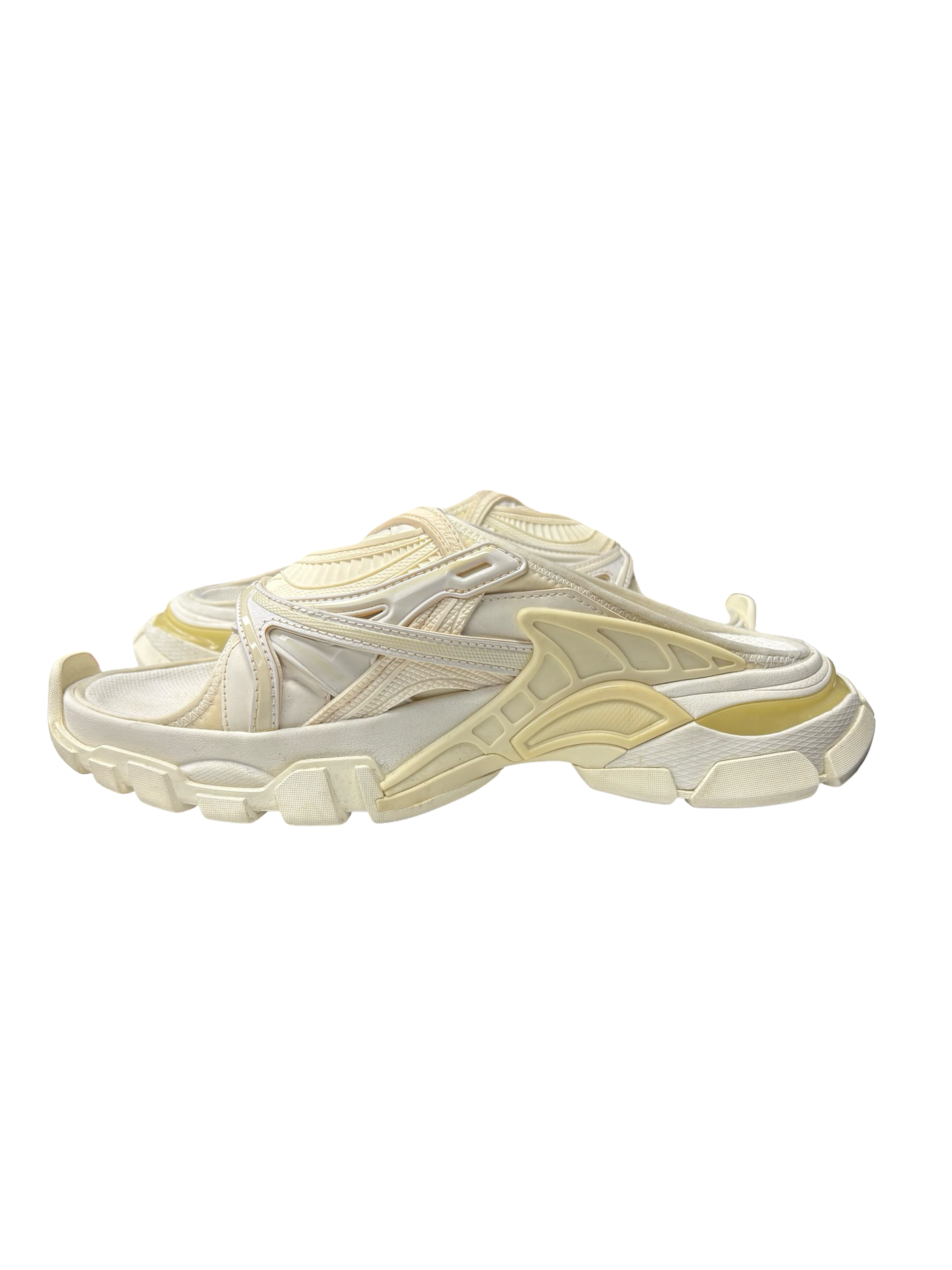 Balenciaga Track Slides White