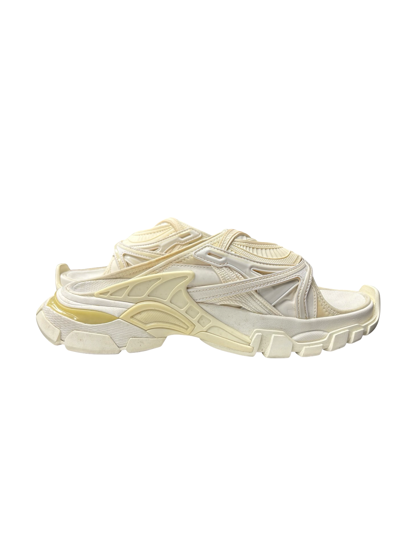 Balenciaga Track Slides White