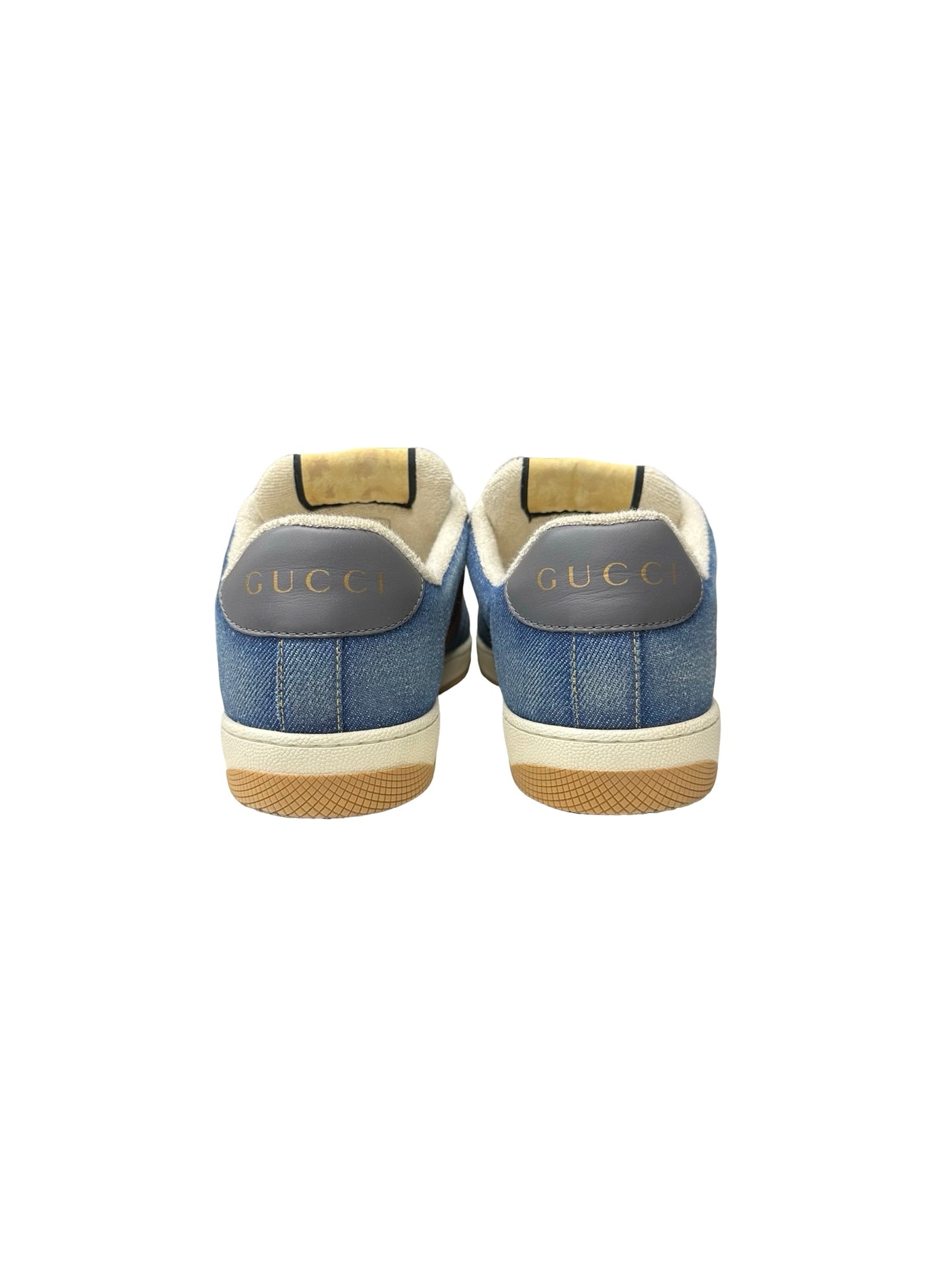 Gucci Screener Denim Sneakers Blue