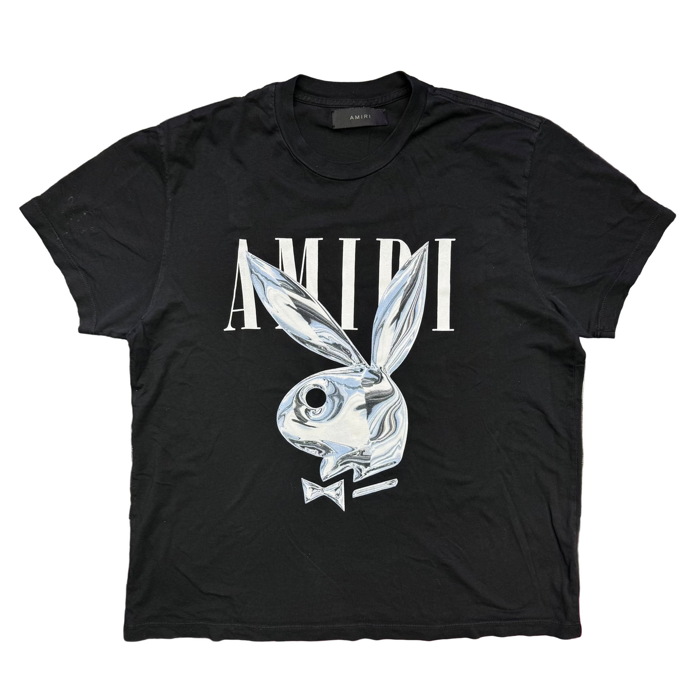 Amiri x Playboy Metallic Bunny Tee Black