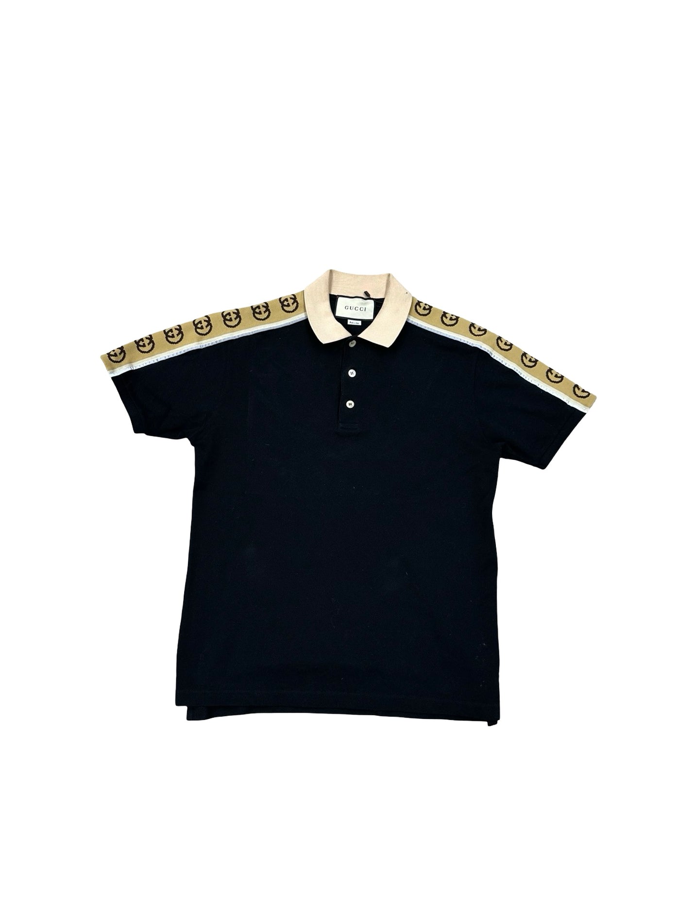 Gucci Polo With Interlocking G Stripe