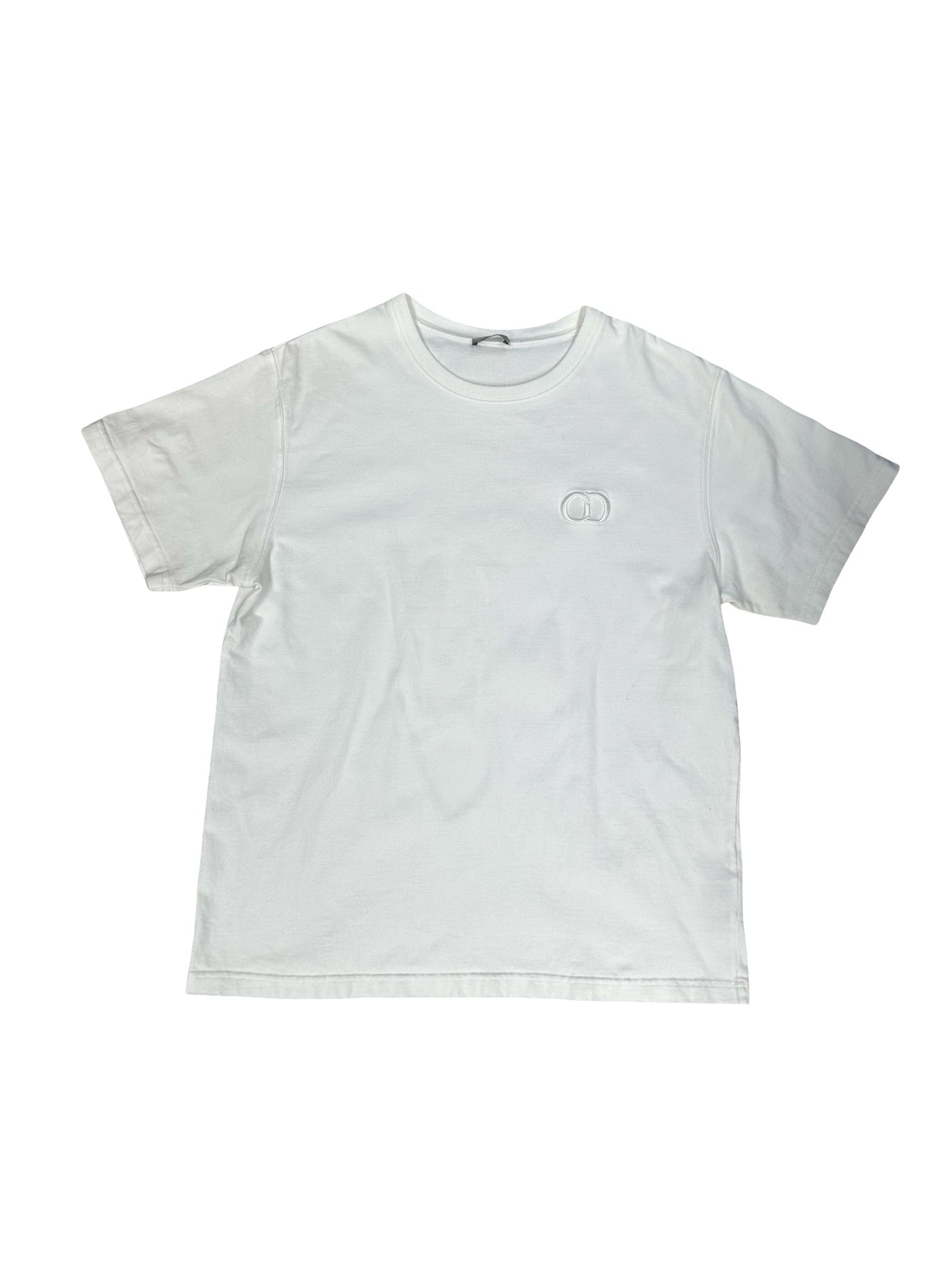 Dior White CD Icon Embroidered T-Shirt