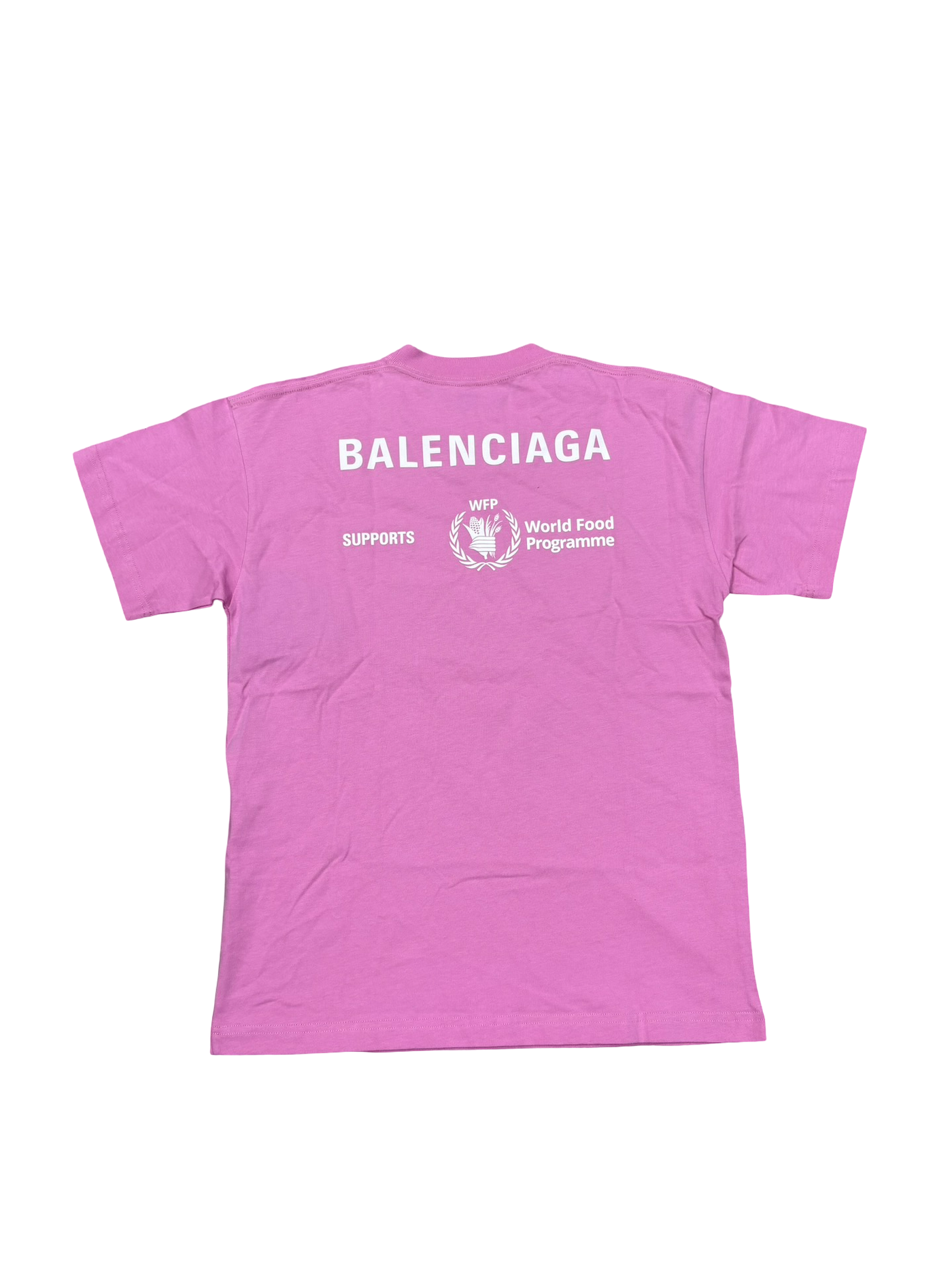 Balenciaga WFP Charity T-Shirt Pink