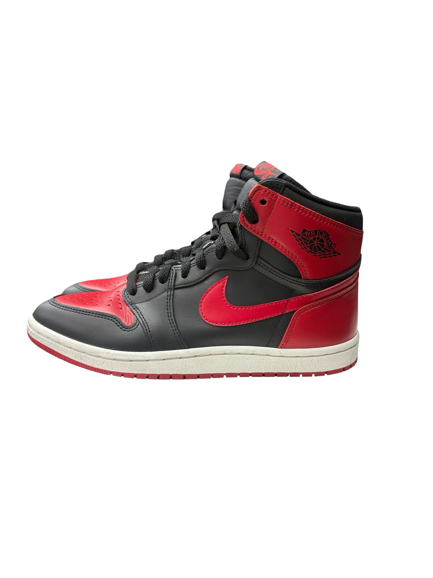 Nike Air Jordan 1 Retro High OG Bred Sneakers Red Black