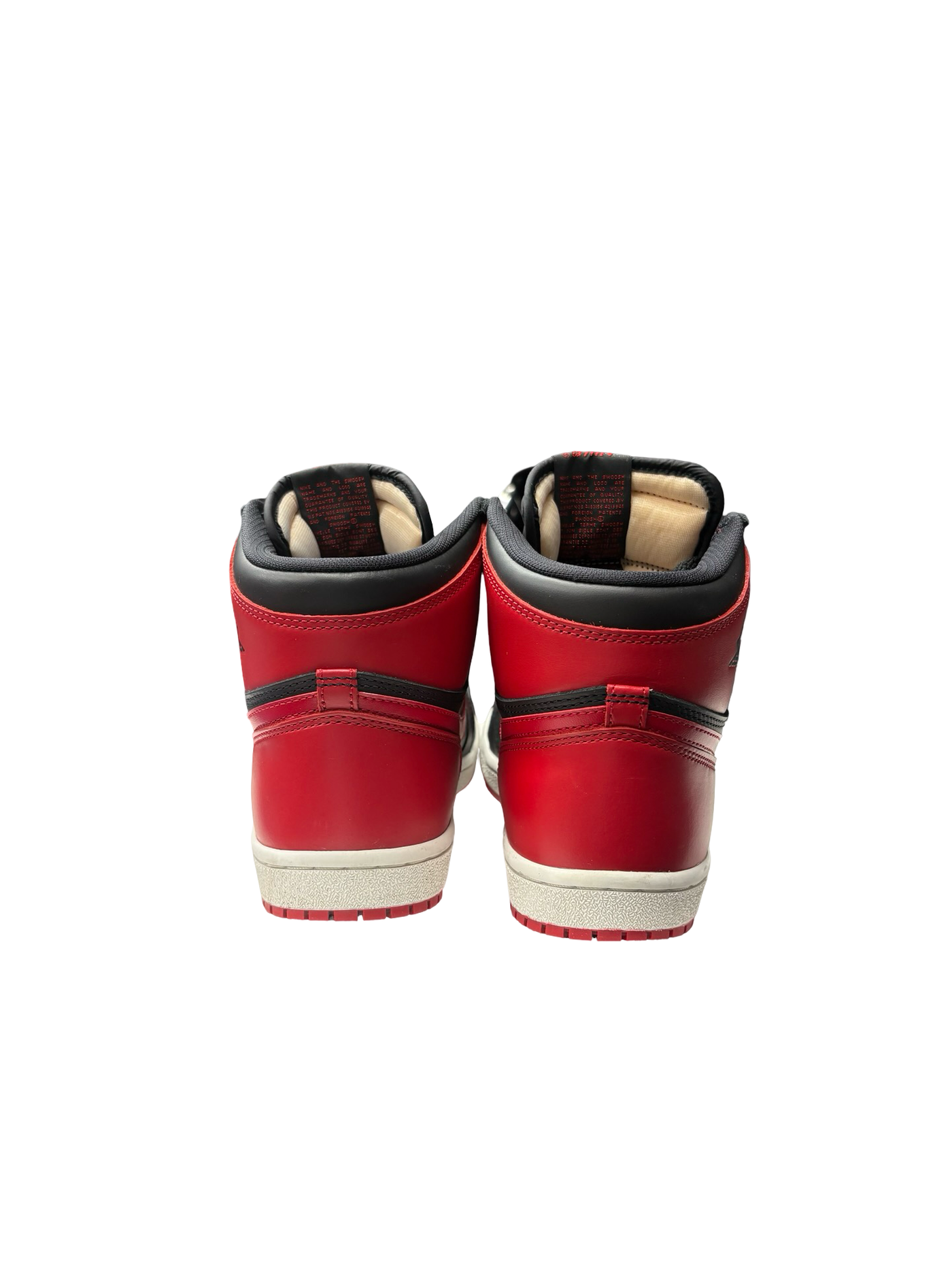 Nike Air Jordan 1 Retro High OG Bred Sneakers Red Black