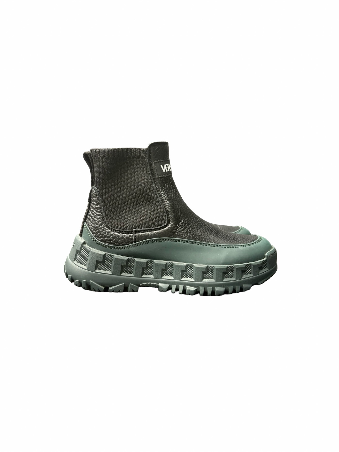 Versace Youth Boots Black Green