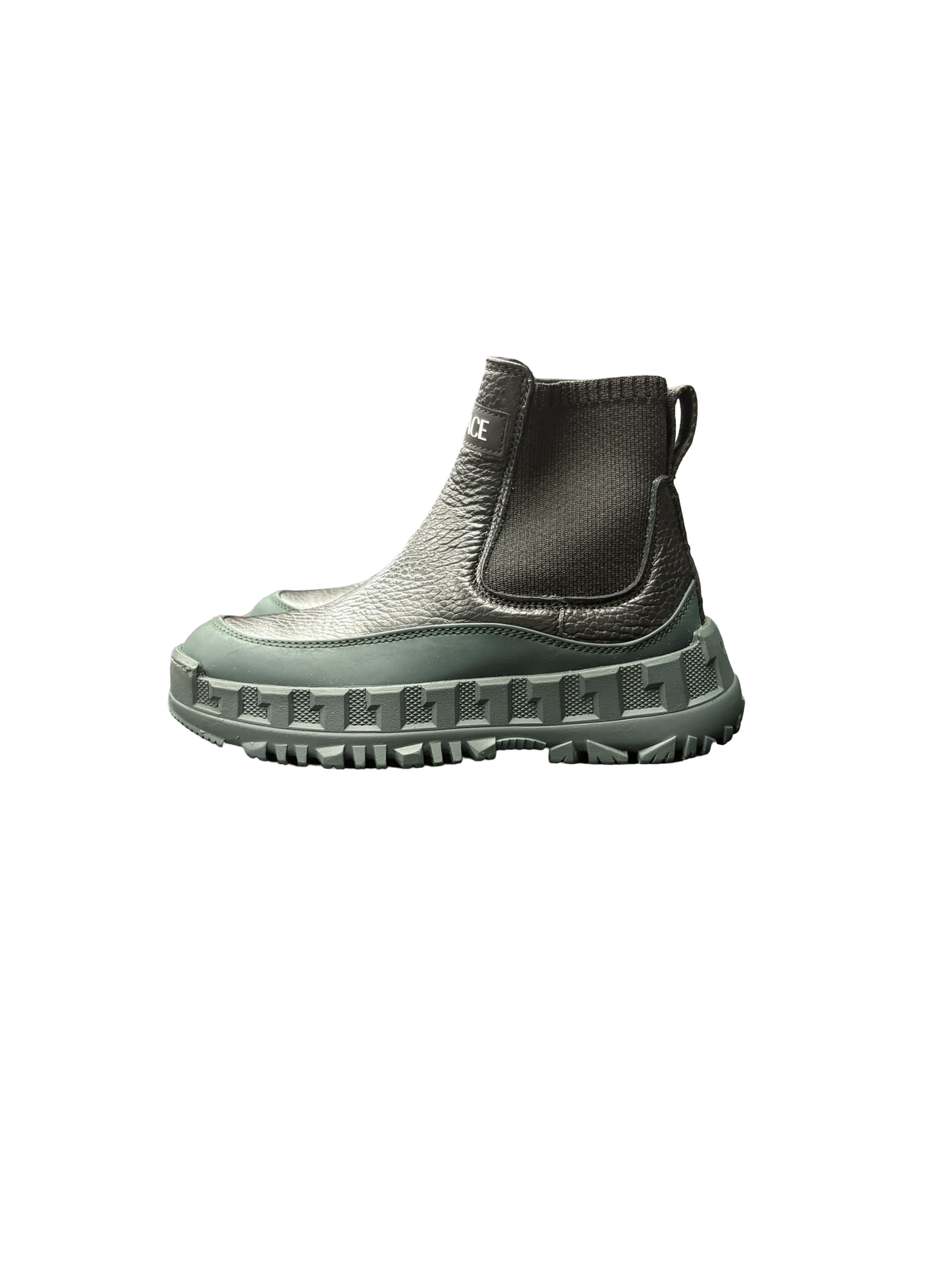 Versace Youth Boots Black Green
