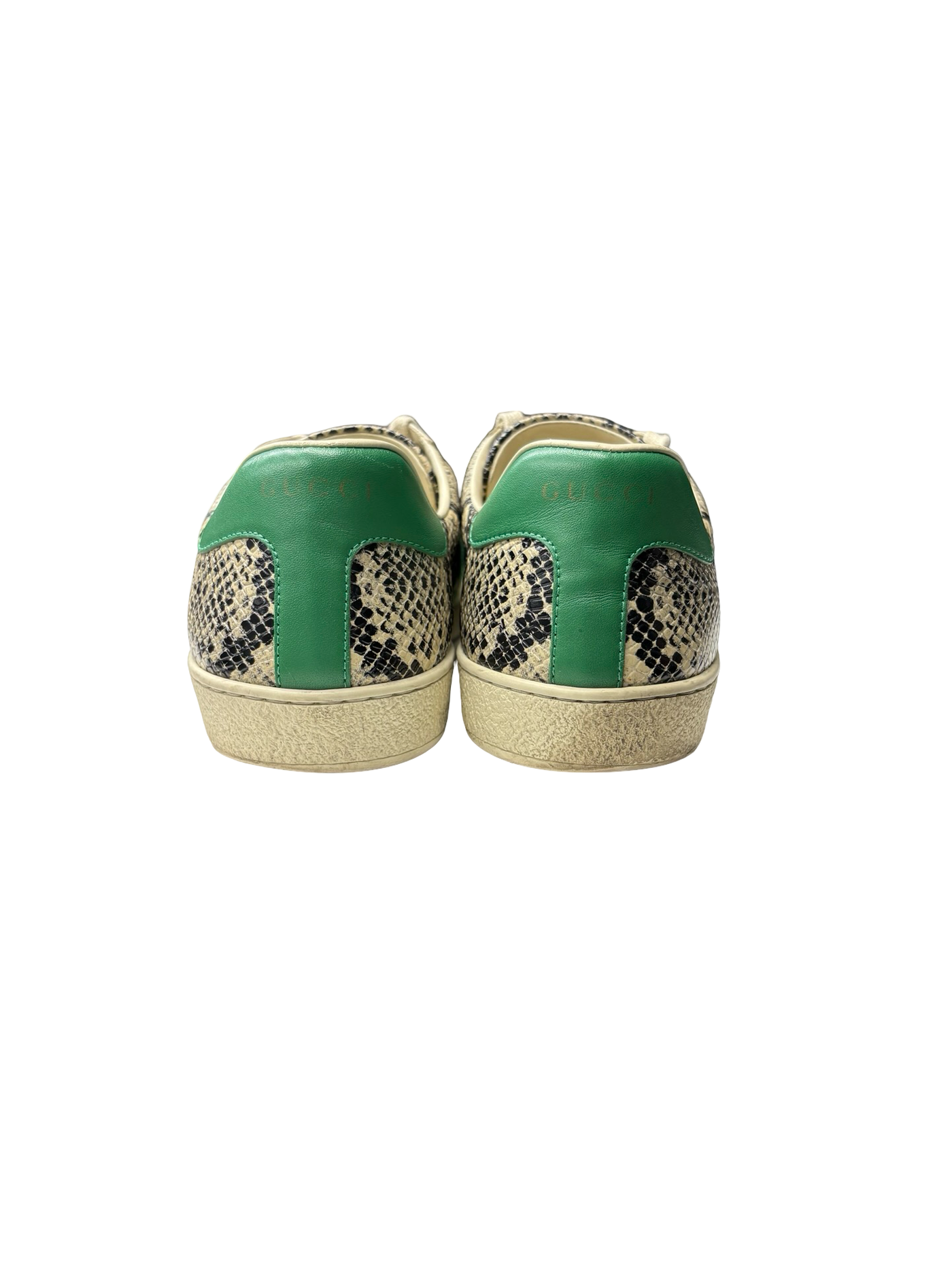 Gucci Ace Low-Top Sneakers Python Print