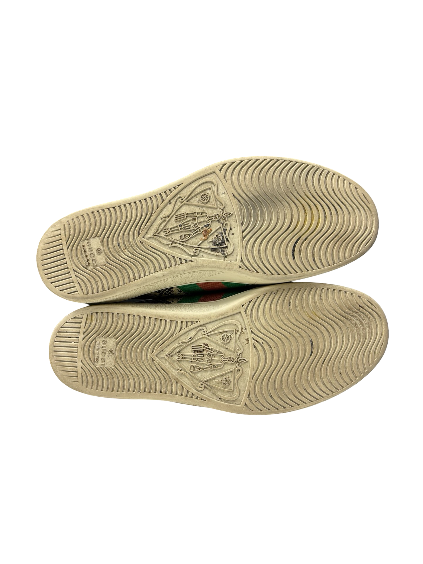 Gucci Ace Low-Top Sneakers Python Print