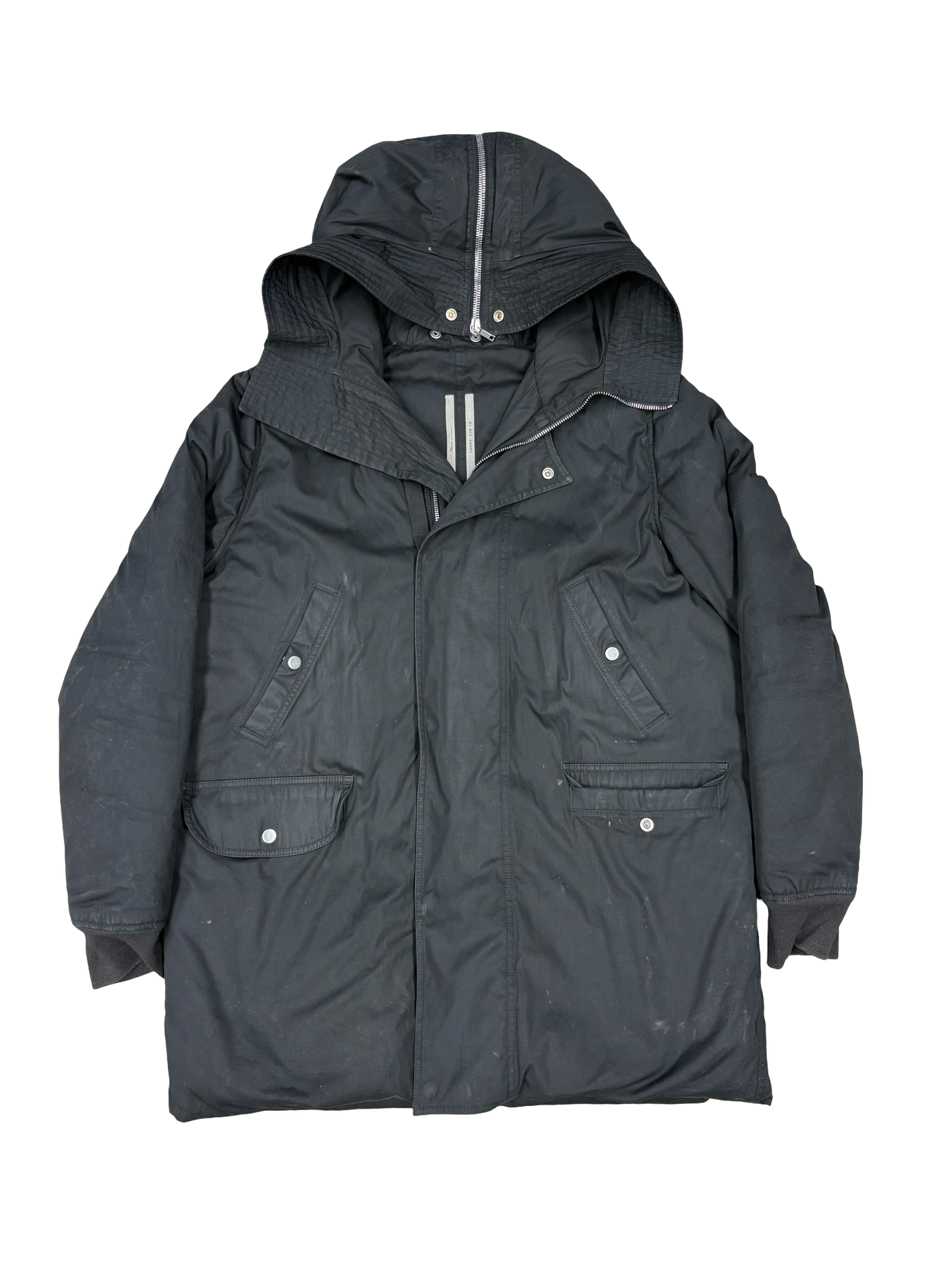 Rick Owens Larry Jumbo Parka Black