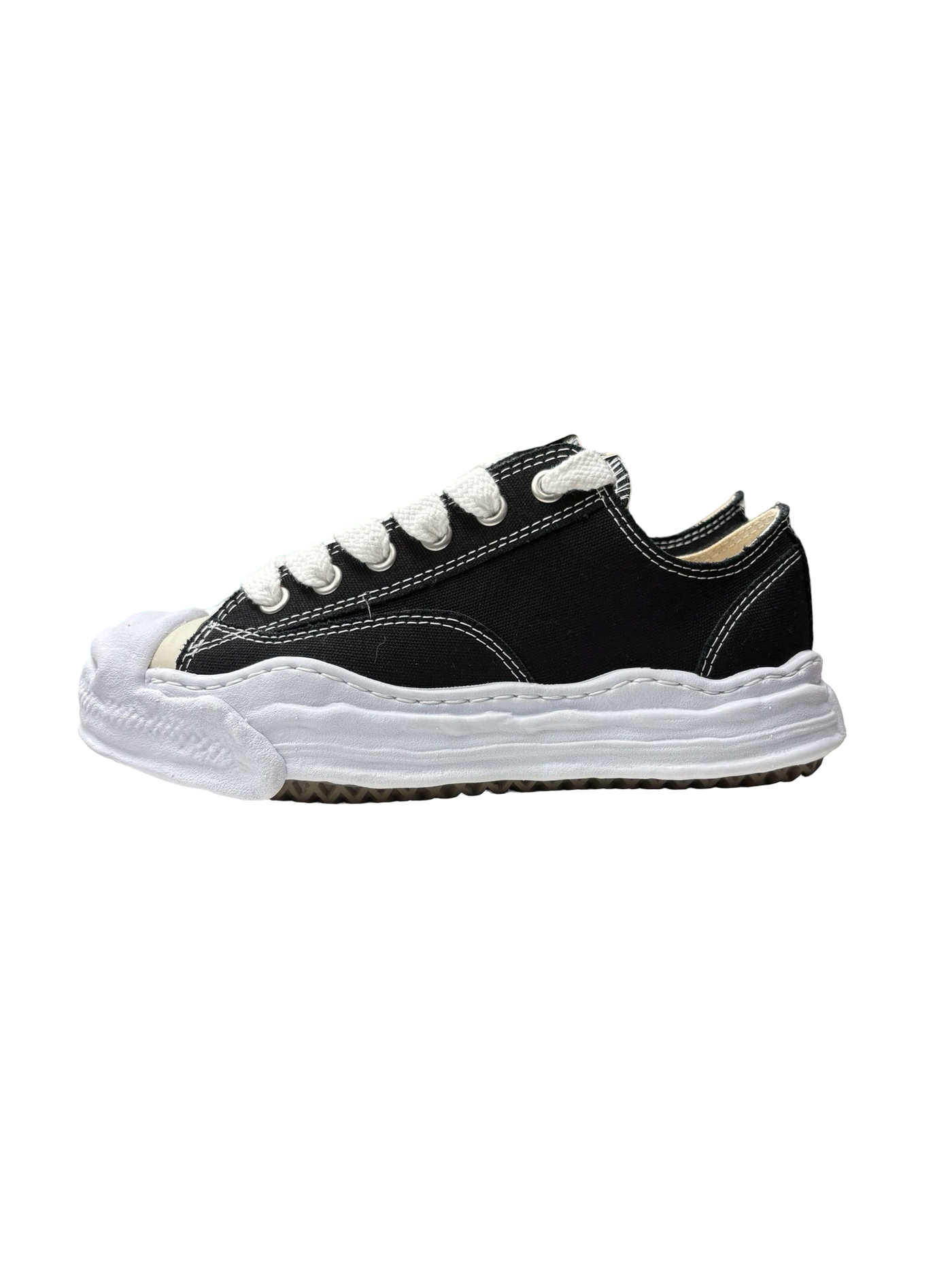 Maison Mihara Yasuhiro Hank OG Sole Canvas Low Sneakers Black