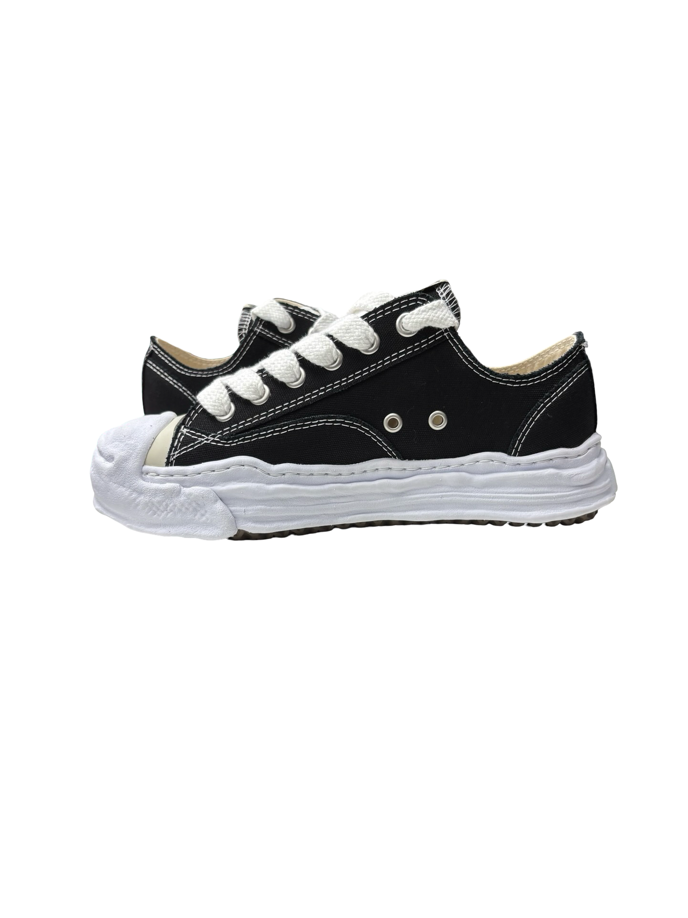 Maison Mihara Yasuhiro Hank OG Sole Canvas Low Sneakers Black