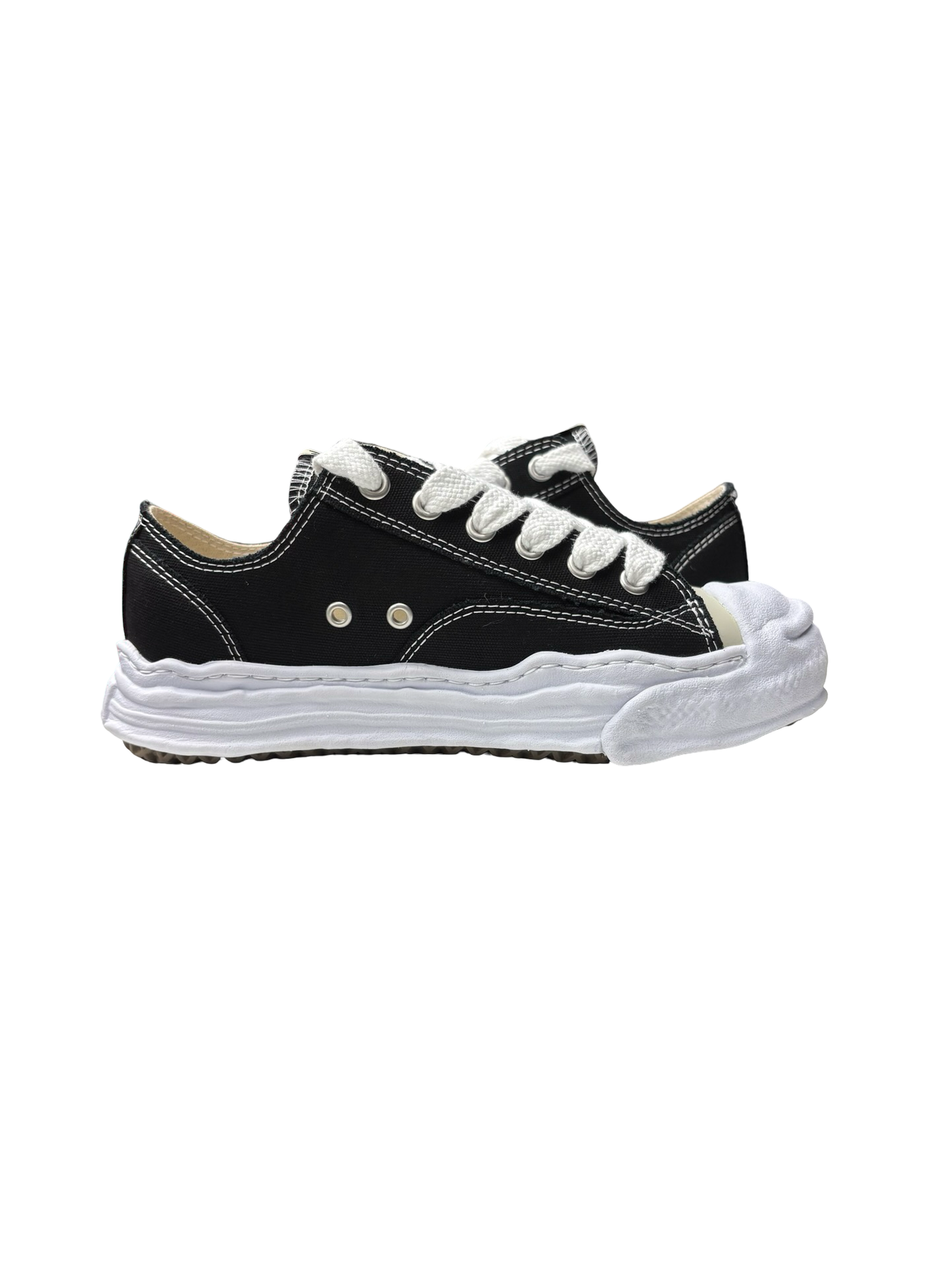 Maison Mihara Yasuhiro Hank OG Sole Canvas Low Sneakers Black