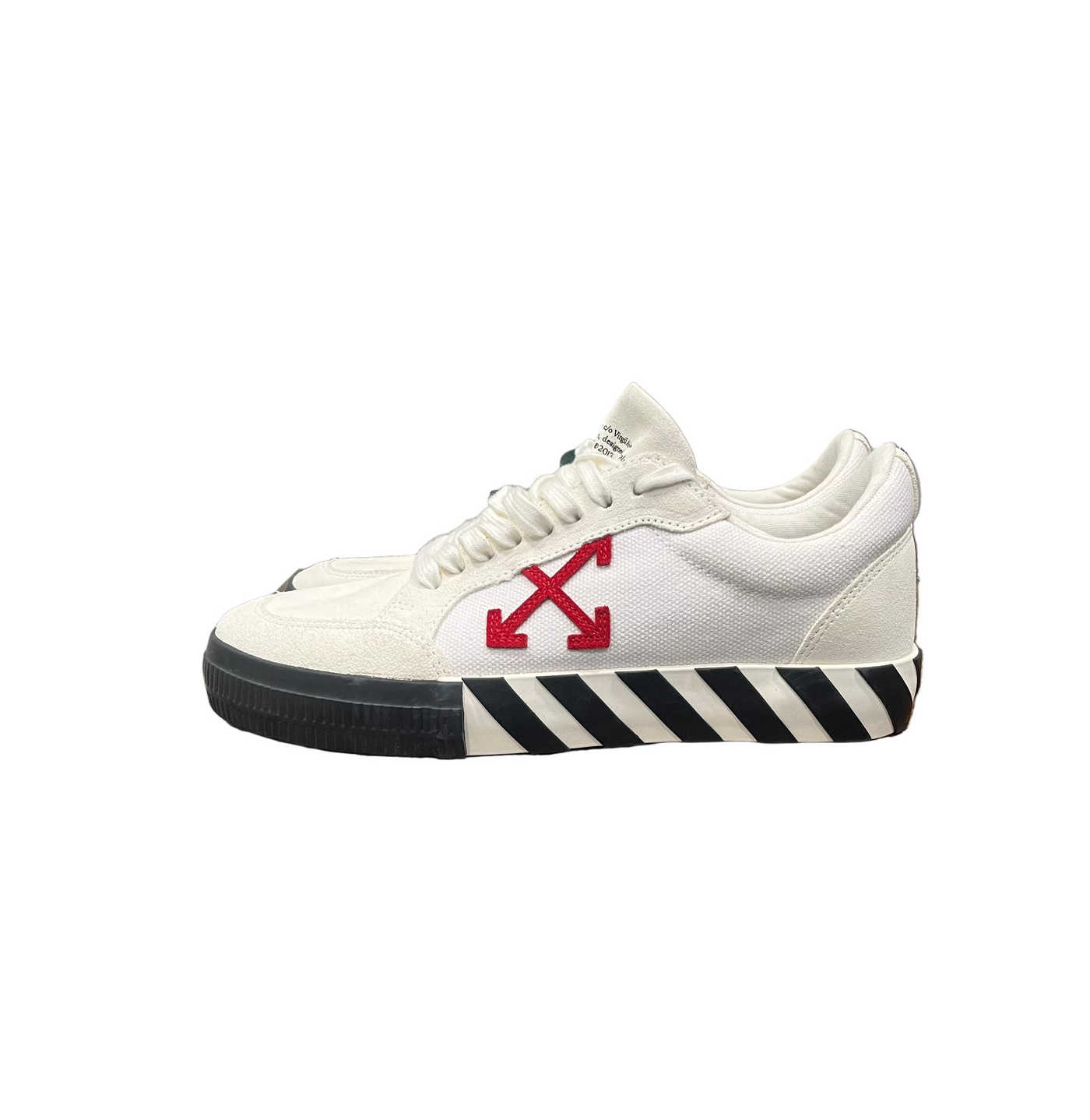 Off-White Vulc Low White Red Black
