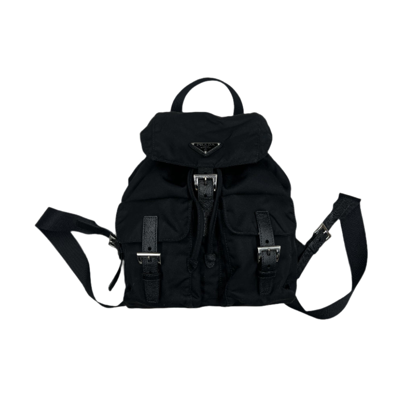 Prada Nylon Logo Backpack