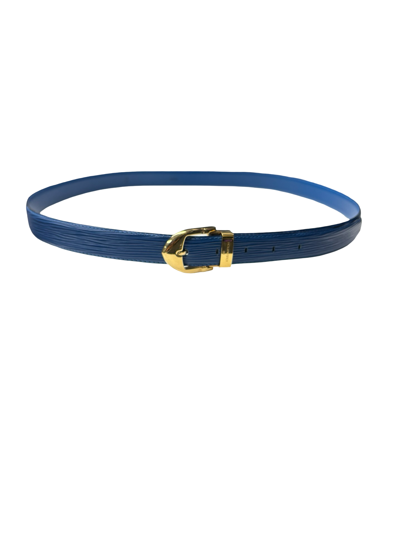 LV Epi Leather Belt Blue