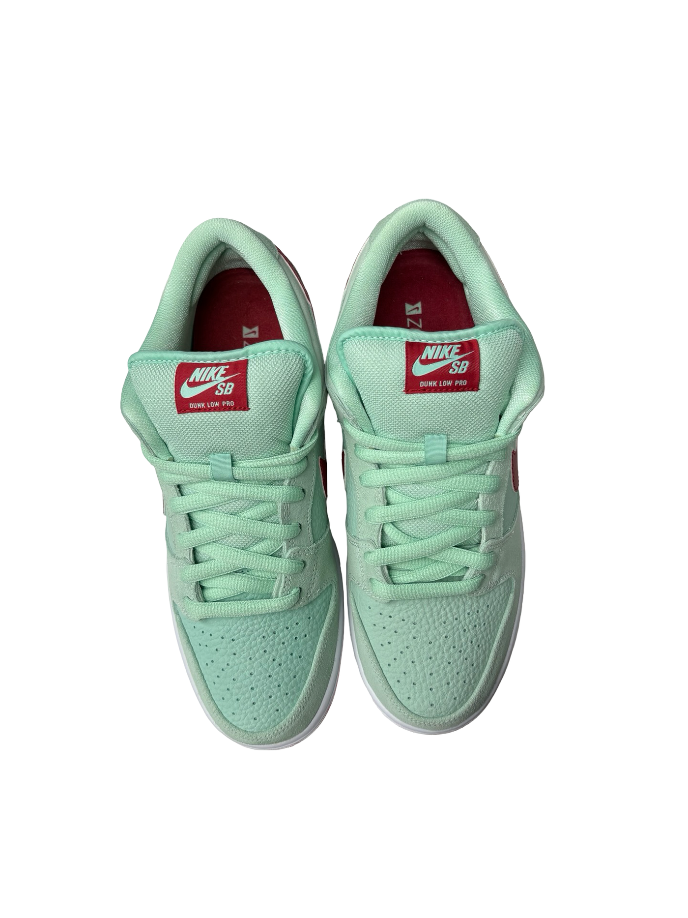 Nike SB Dunk Low Sneakers Medium Mint Gym Red