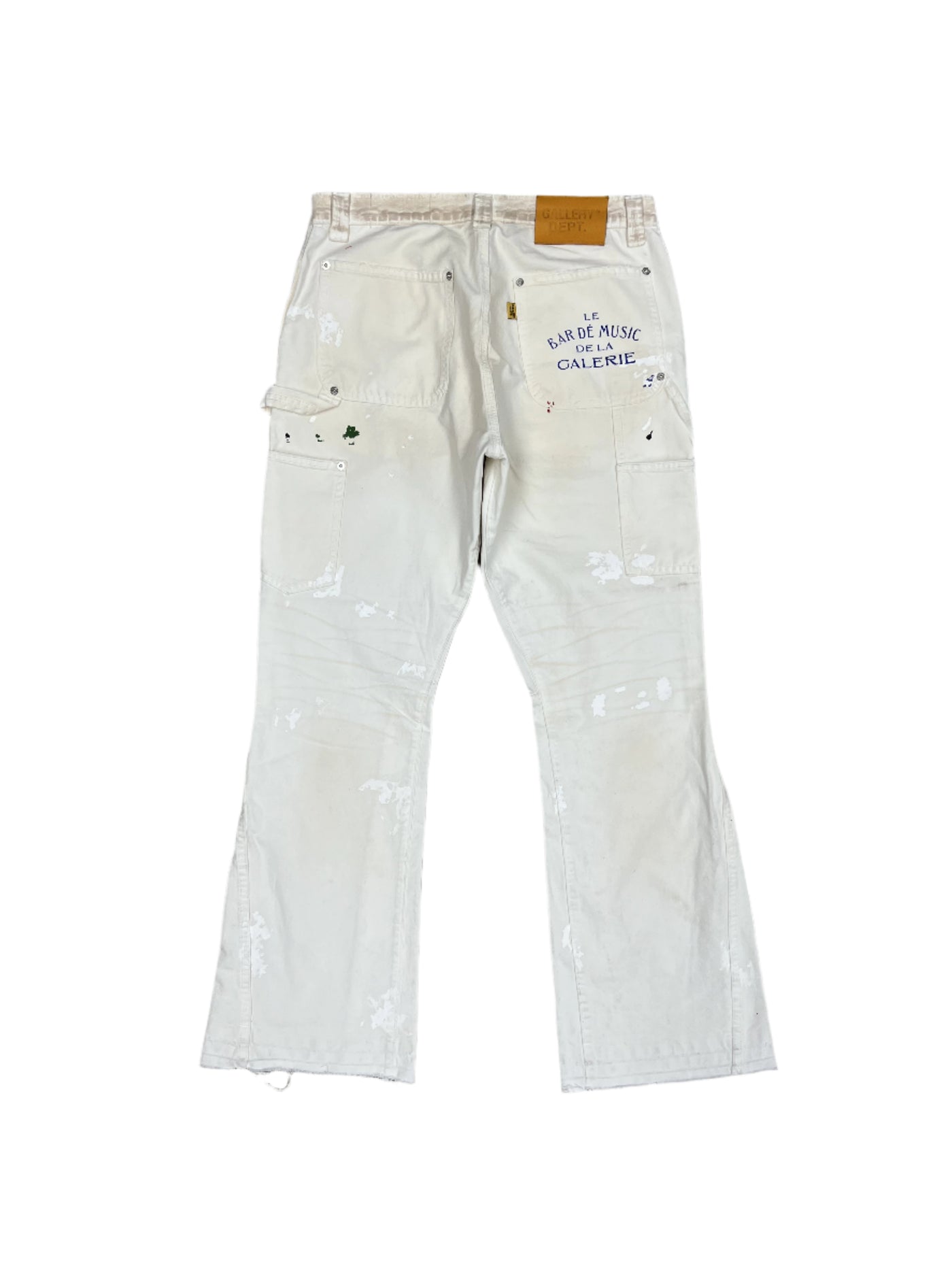 Gallery Dept. Le Bar De Music Flare 'Natural' Painted Carpenter Jeans