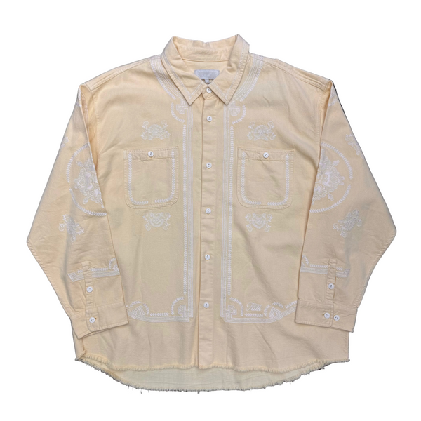 Kith Raw Hem Denim Apollo Shirt Blonde