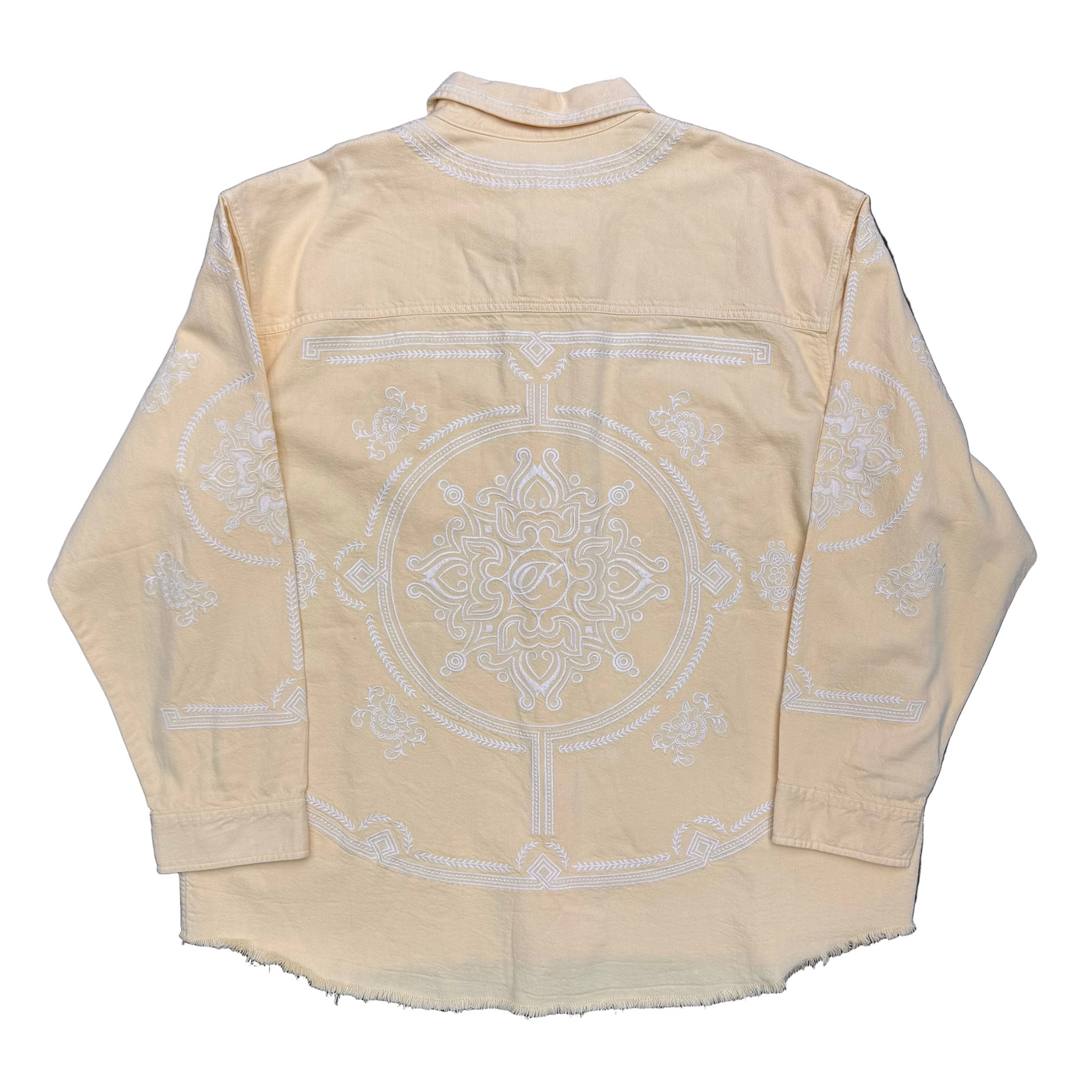 Kith Raw Hem Denim Apollo Shirt Blonde