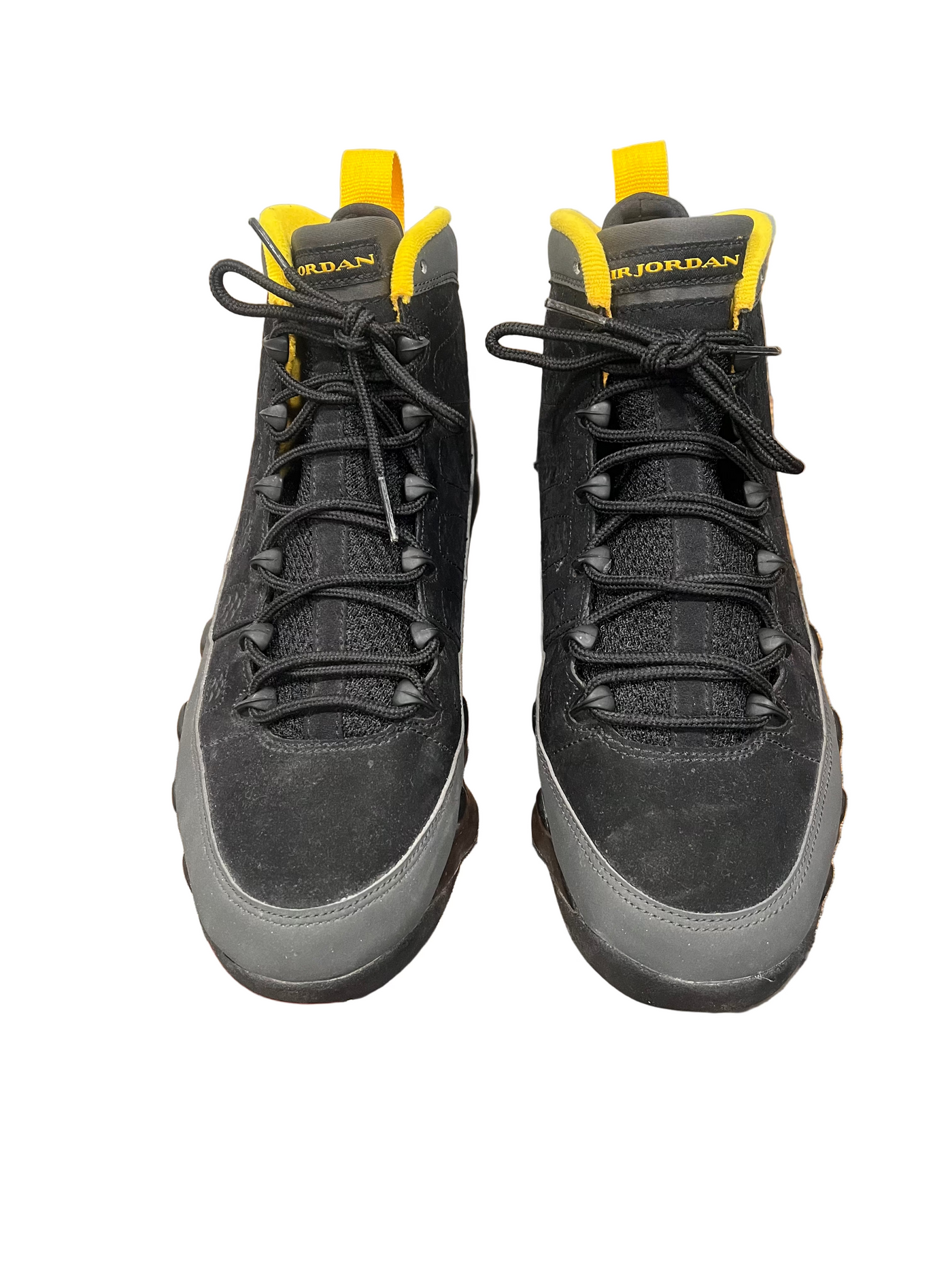 Nike Air Jordan 9 Retro Dark Charcoal University Gold