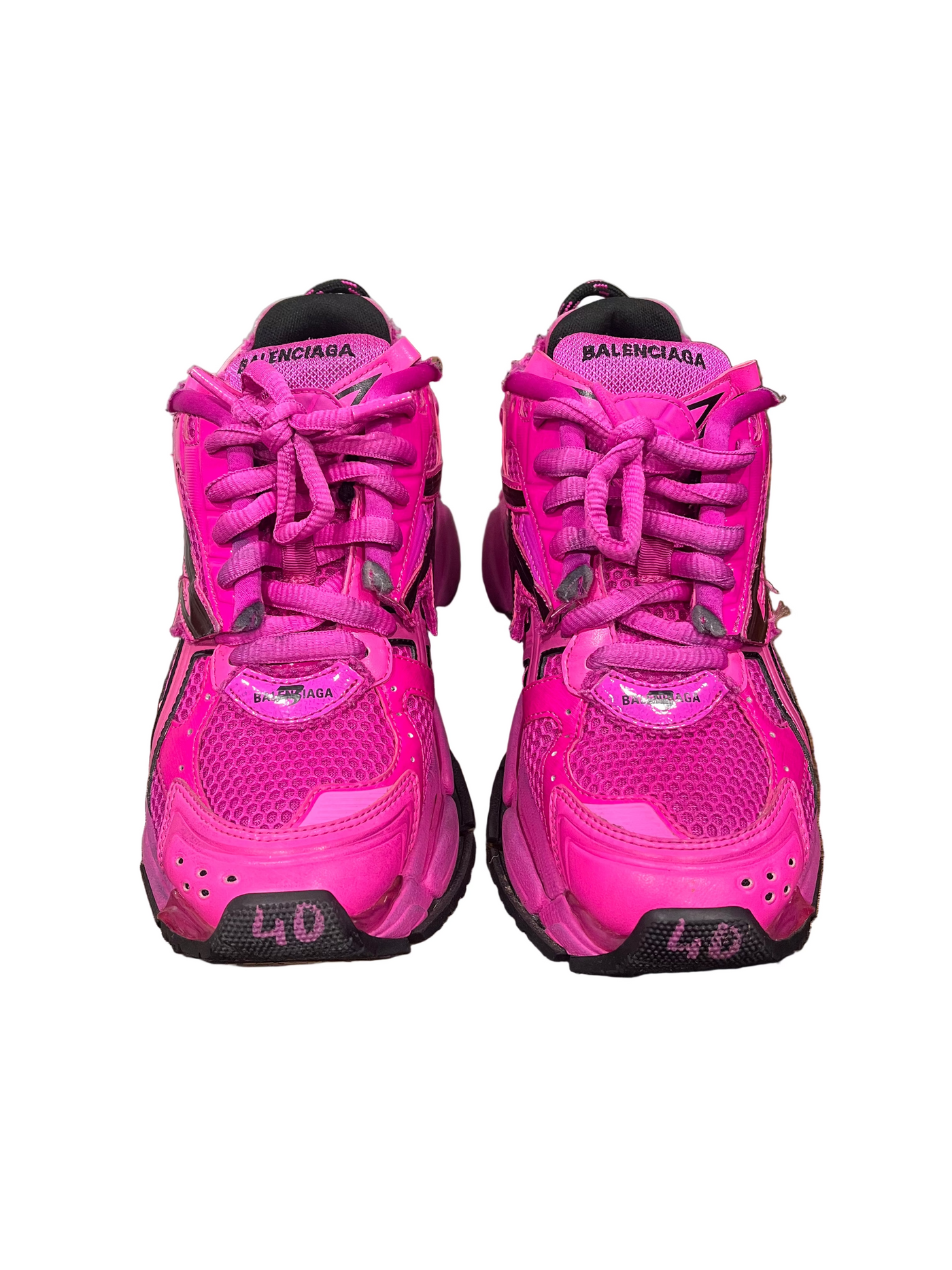 Balenciaga Runners Dark Pink Black