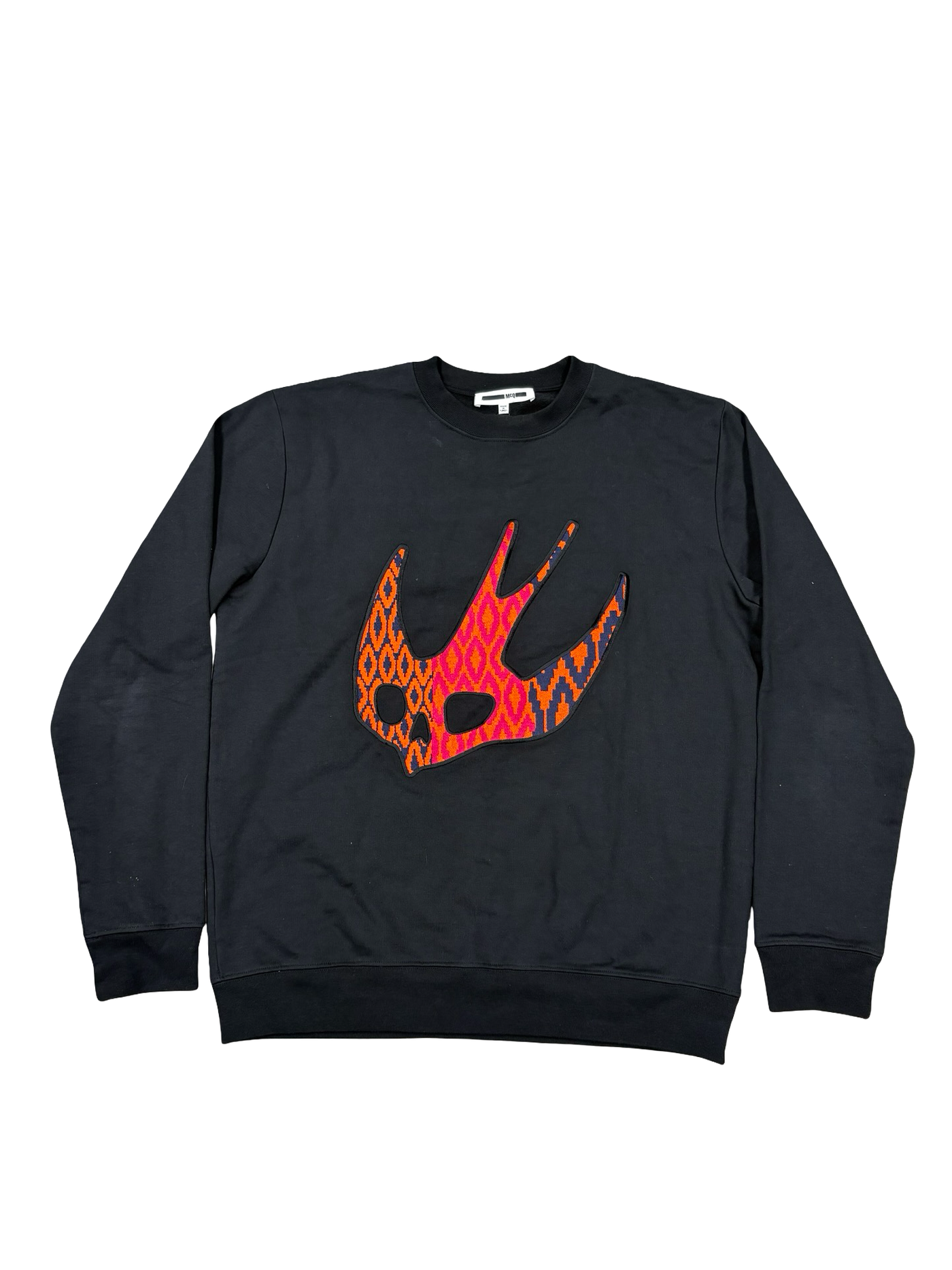 Alexander McQueen Swallow Patch Crewneck Black