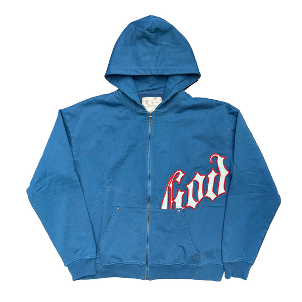 Godspeed OG Logo V2 Zip Up Hoodie Deep Water Red