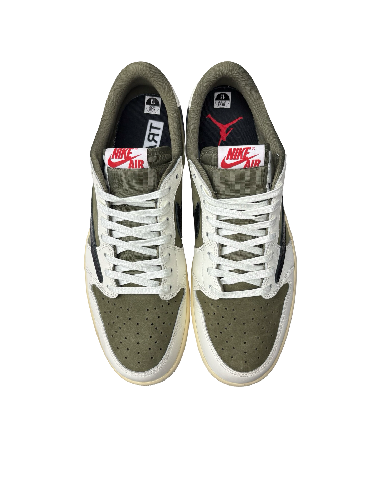 Nike x Travis Scott Air Jordan 1 Retro Low Sneakers Medium Olive