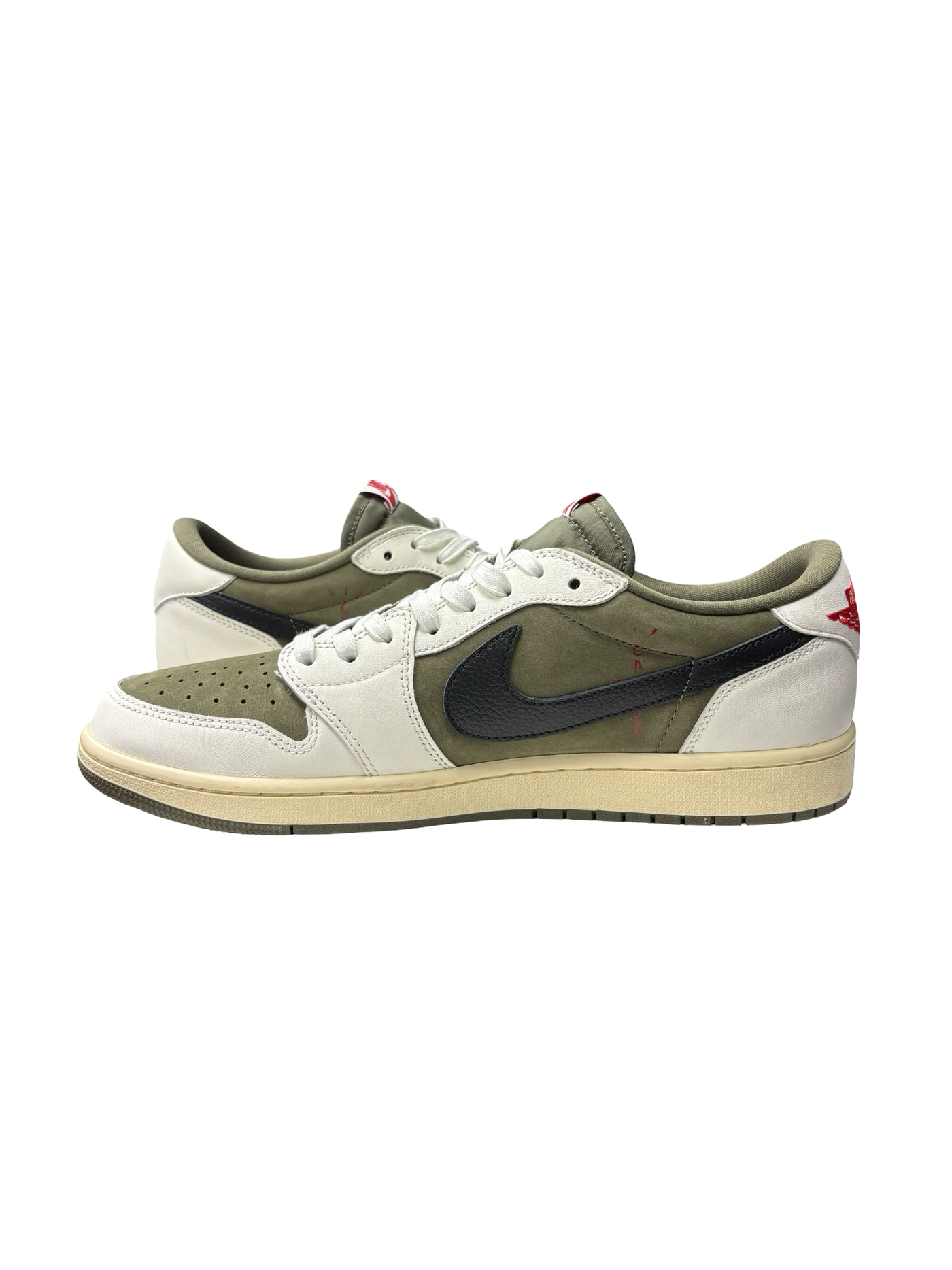Nike x Travis Scott Air Jordan 1 Retro Low Sneakers Medium Olive
