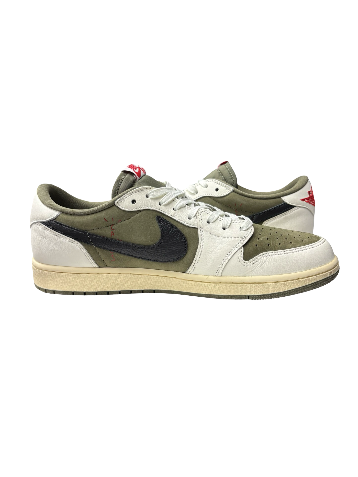 Nike x Travis Scott Air Jordan 1 Retro Low Sneakers Medium Olive