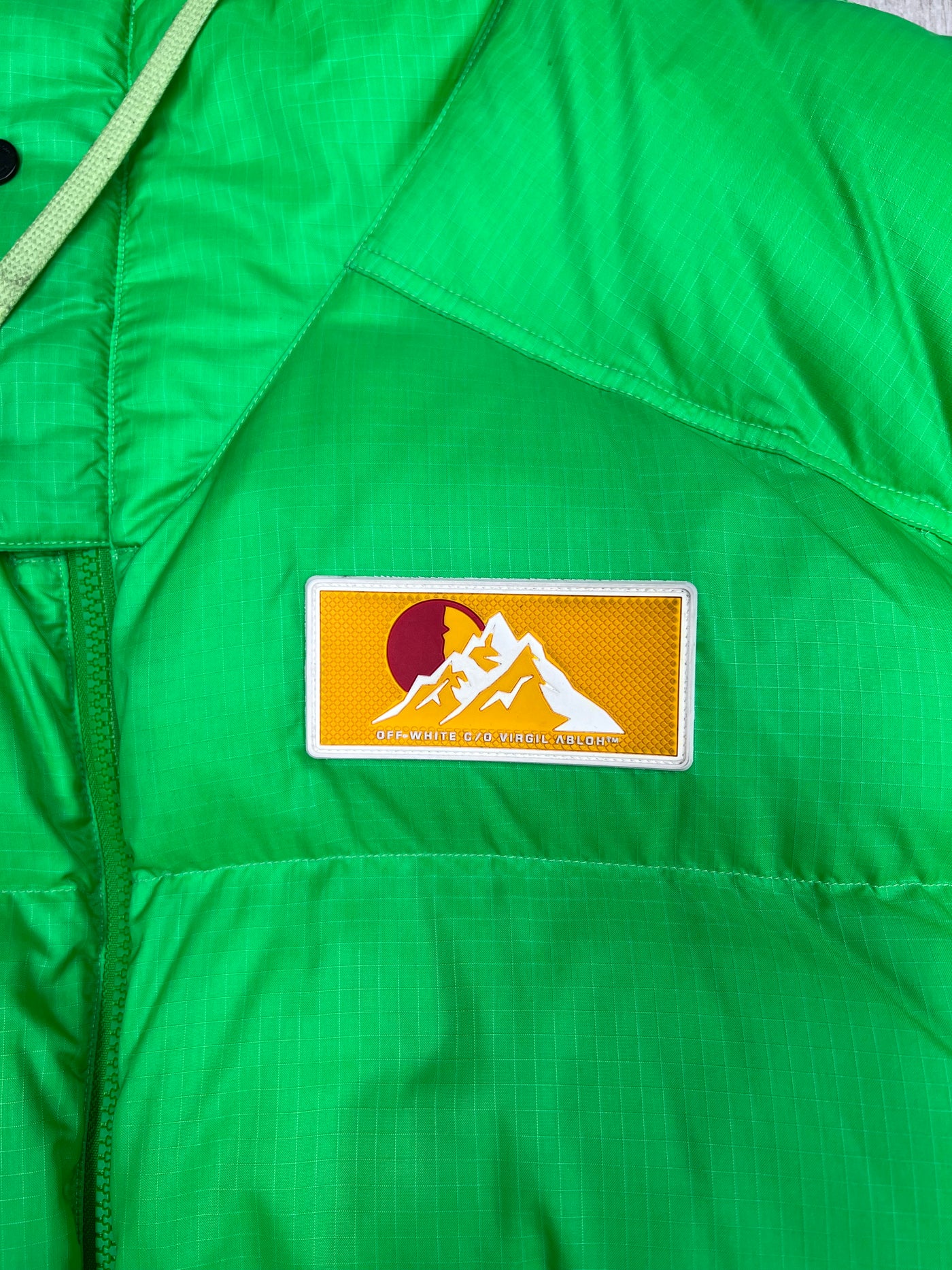 Off-White Green Puffer Jacket